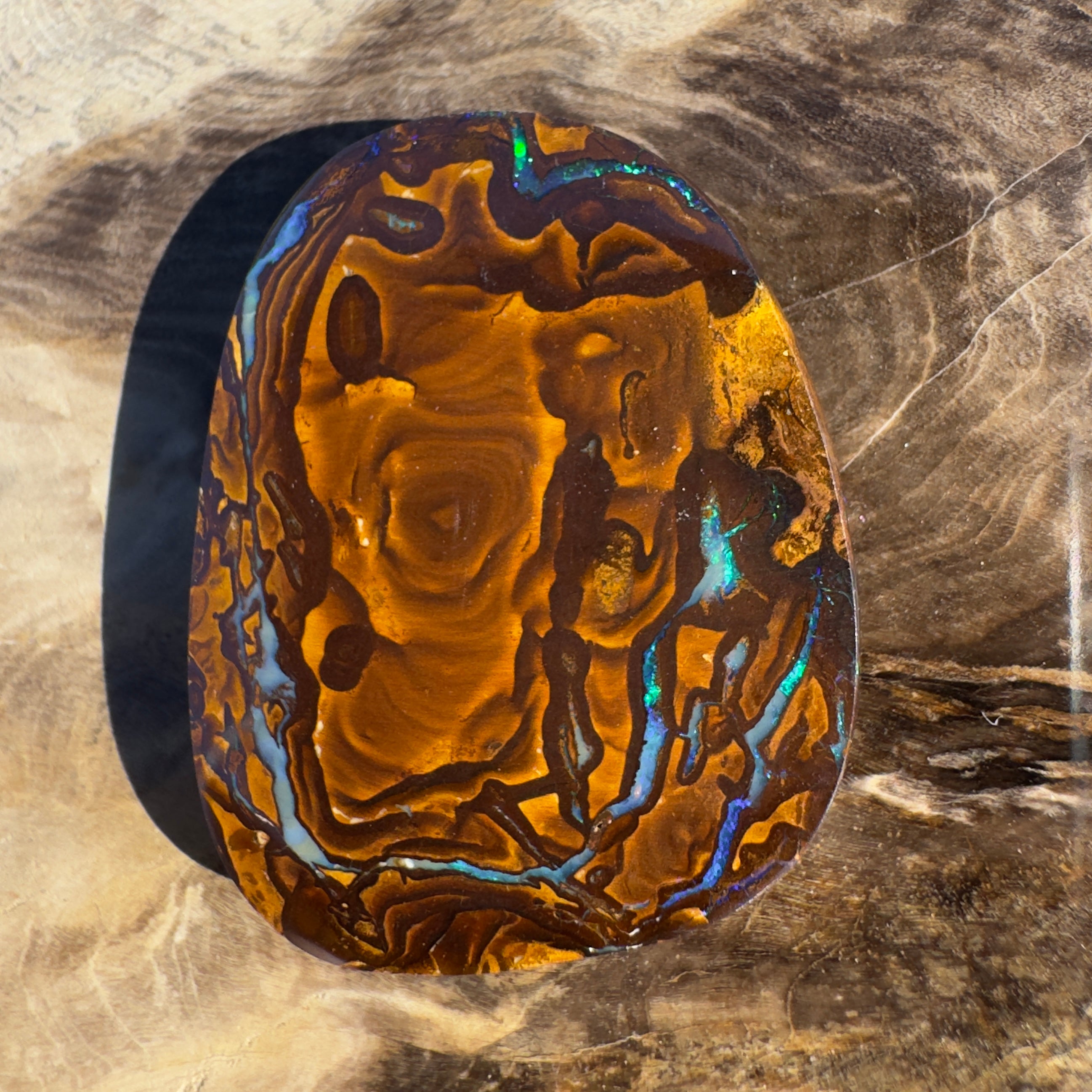 53ct Queensland Boulder Opal | Solid Australian Opal | Hand-Cut