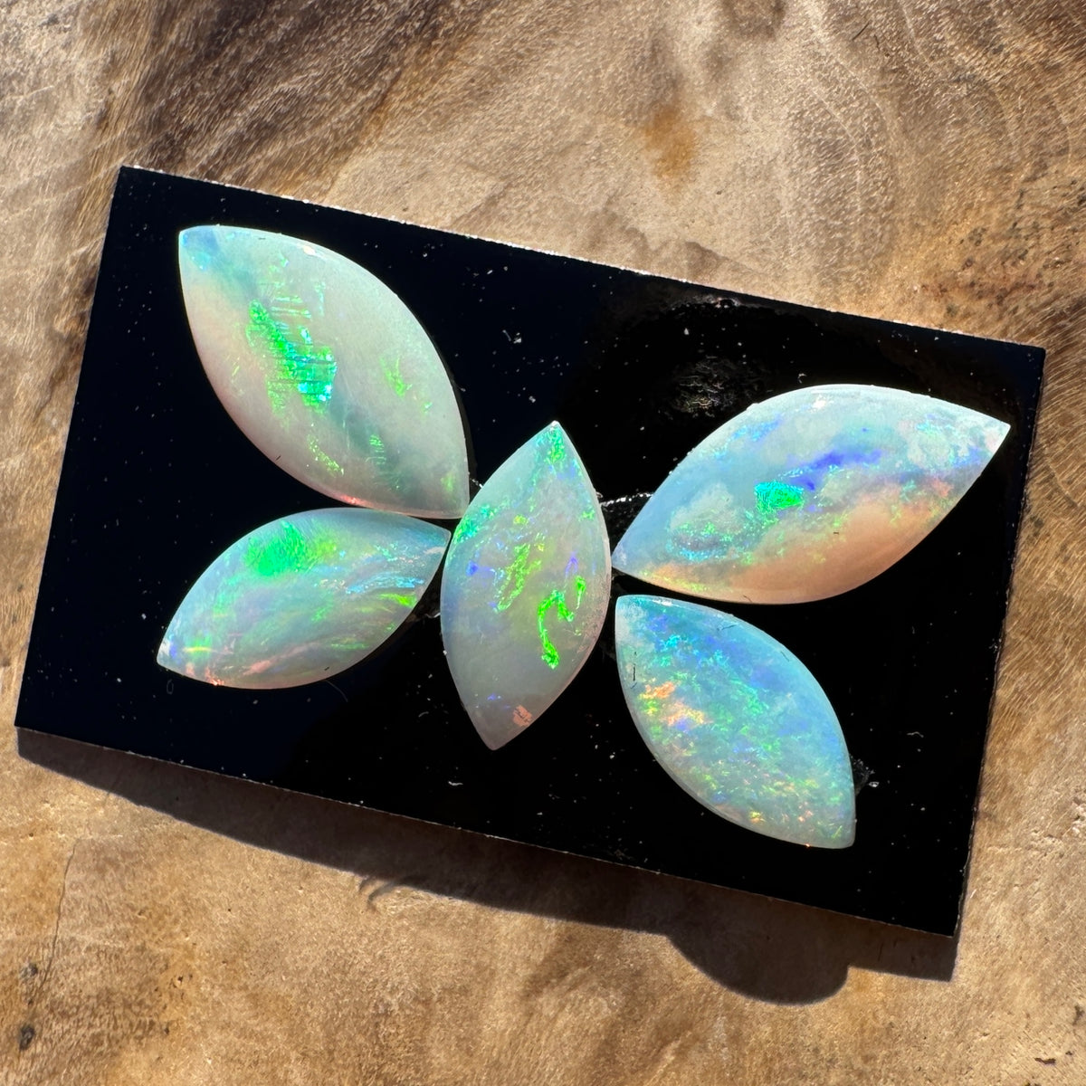 1.8ct Coober Pedy Opal Butterfly Set | Solid Australian Opal | Hand-Cut