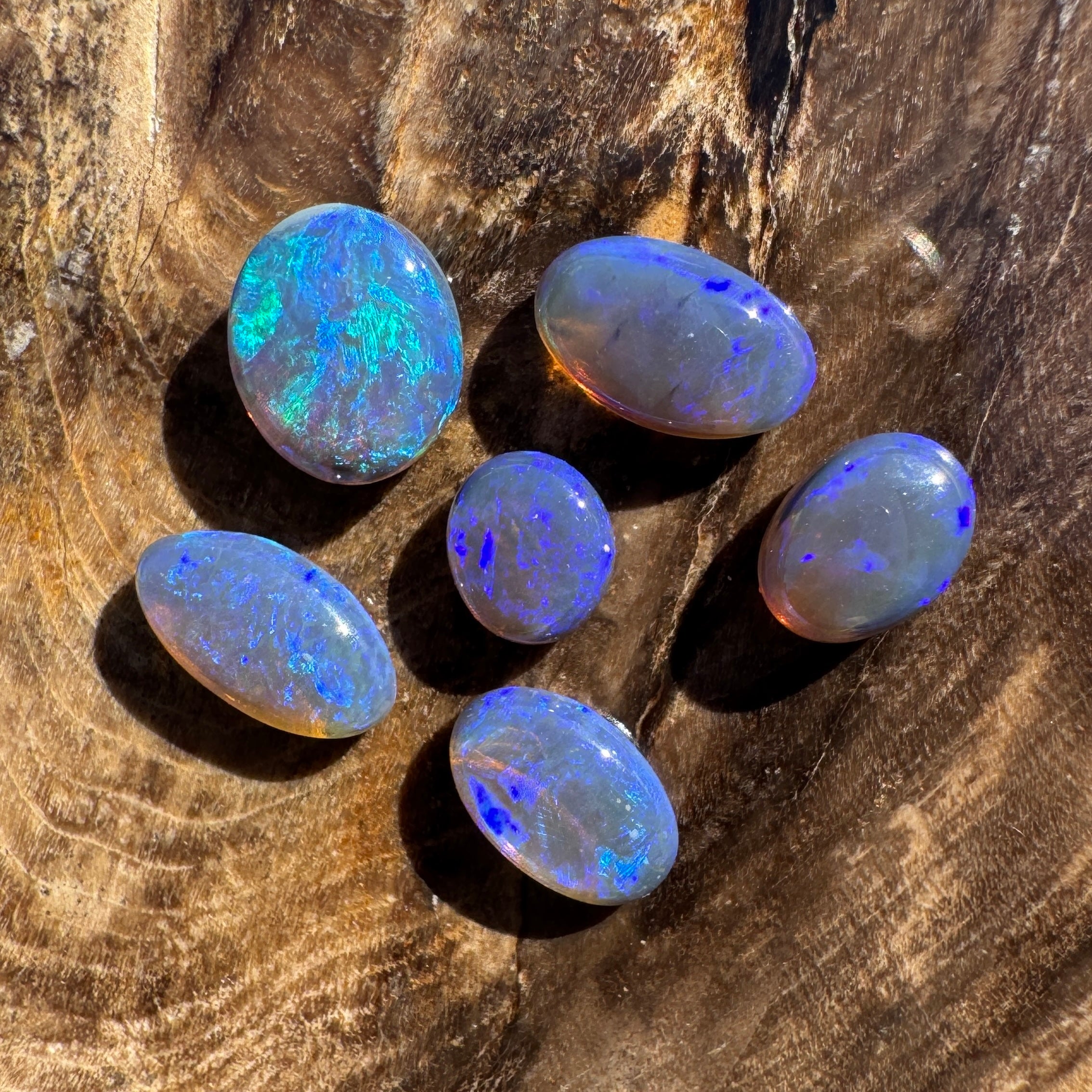 3.1ct Lightning Ridge Opal Parcel | Solid Australian Opal | Hand-Cut