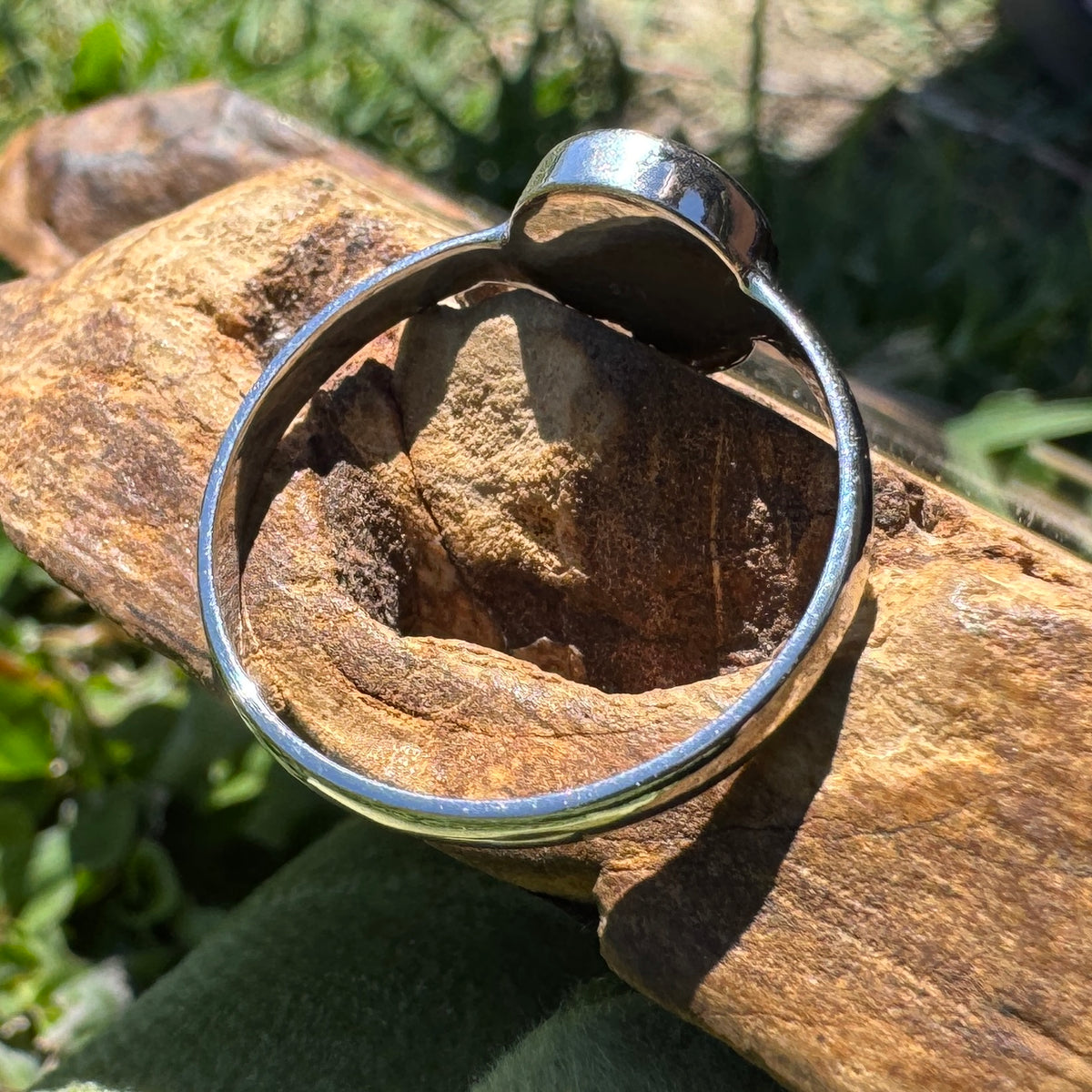 1.3ct Coober Pedy Opal Ring ~ 'Rosebery Blaze' | 925 Sterling Silver | Solid Australian Opal