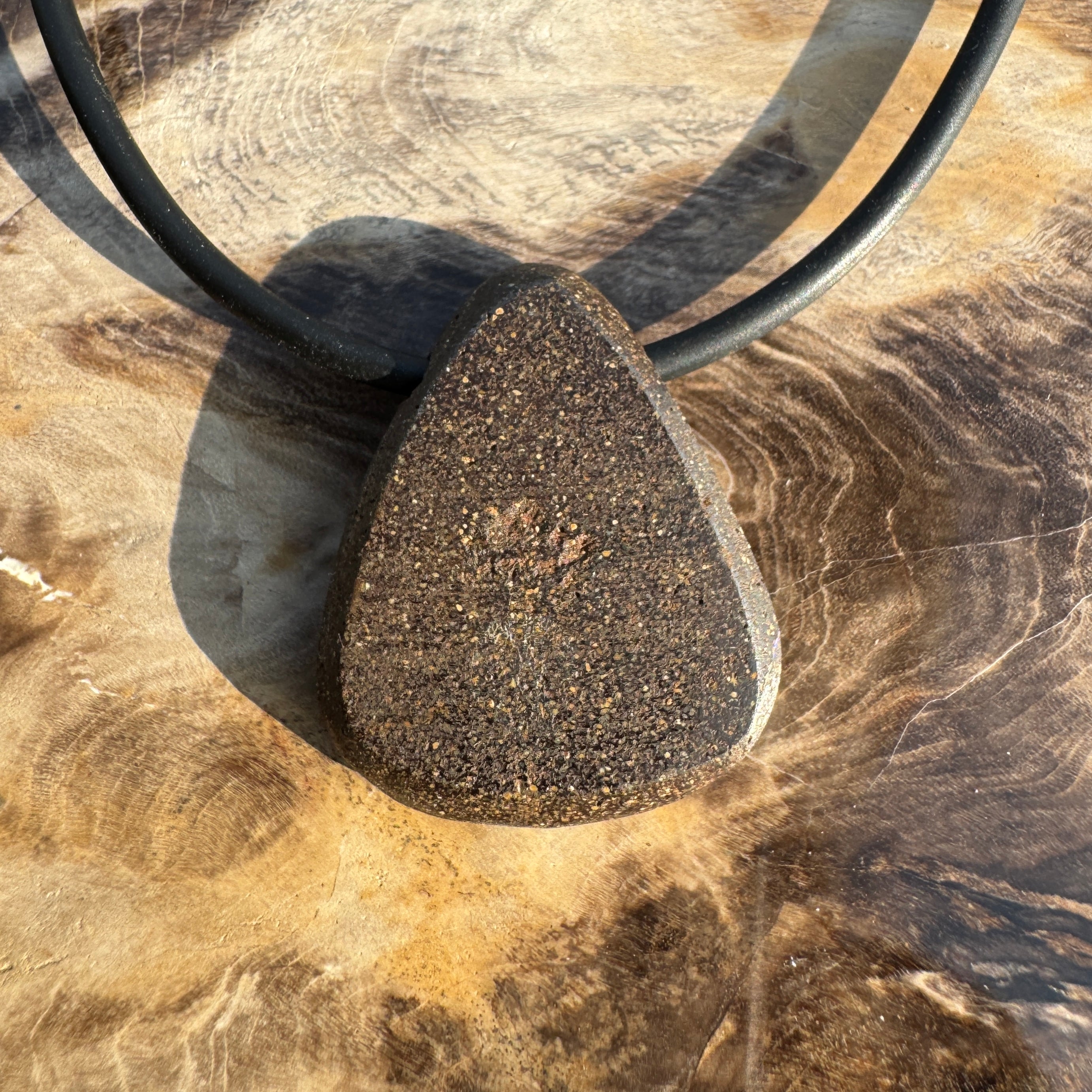 Solid Queensland Boulder Opal Pendant Necklace ~ 'Undara Glowline' | Solid Australian Opal