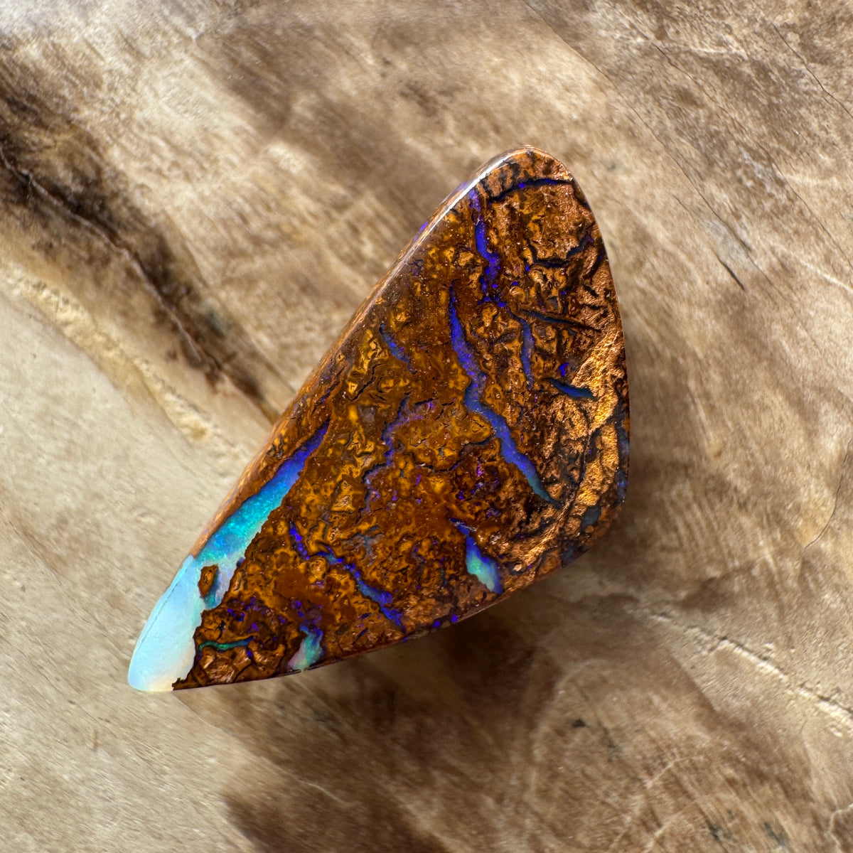 6ct Queensland Boulder Opal | Solid Australian Opal | Hand-Cut