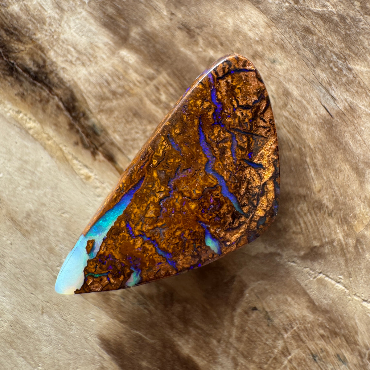 6ct Queensland Boulder Opal | Solid Australian Opal | Hand-Cut