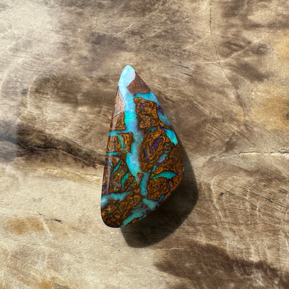 6ct Queensland Boulder Opal | Solid Australian Opal | Hand-Cut