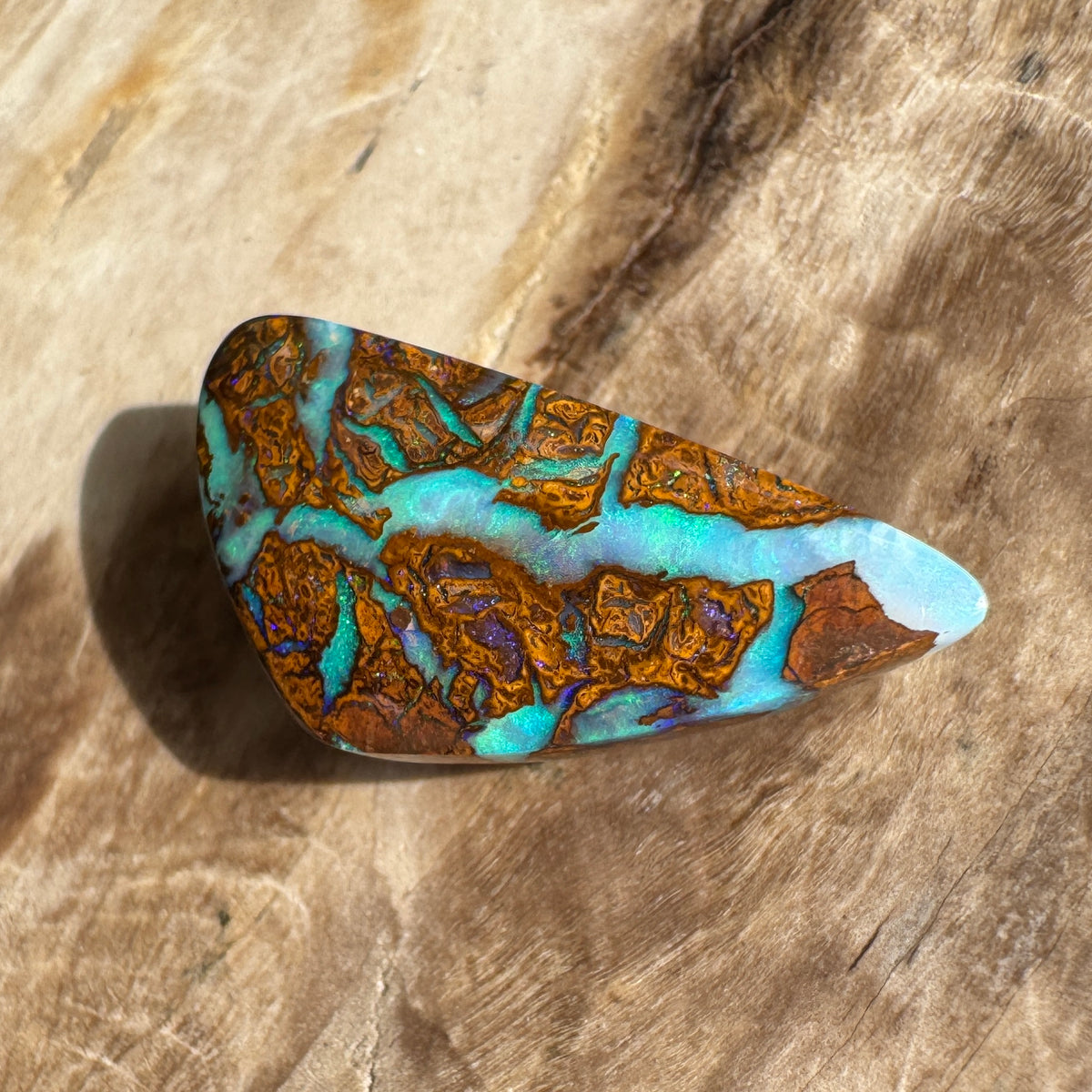 6ct Queensland Boulder Opal | Solid Australian Opal | Hand-Cut