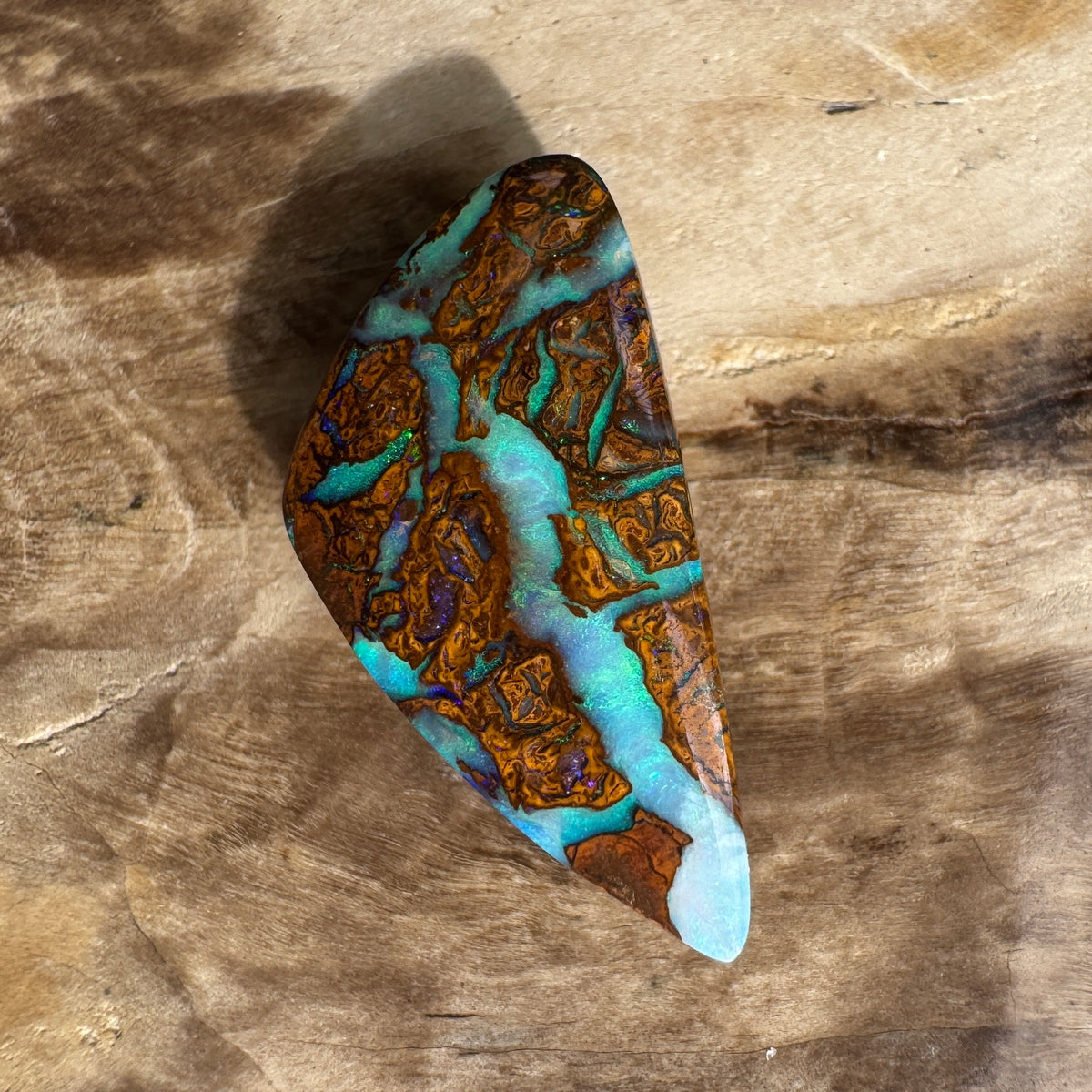 6ct Queensland Boulder Opal | Solid Australian Opal | Hand-Cut