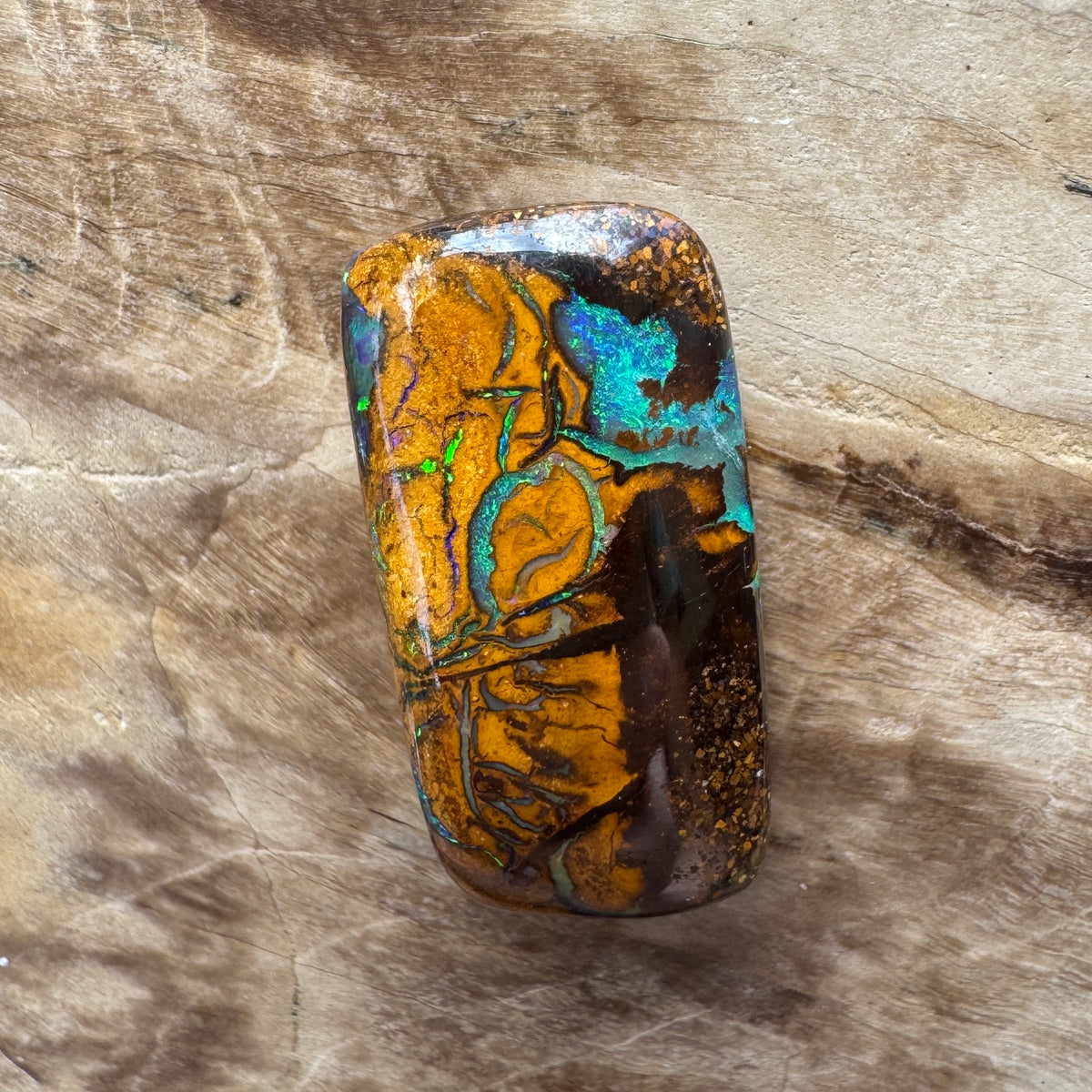 8.3ct Queensland Boulder Opal | Solid Australian Opal | Hand-Cut