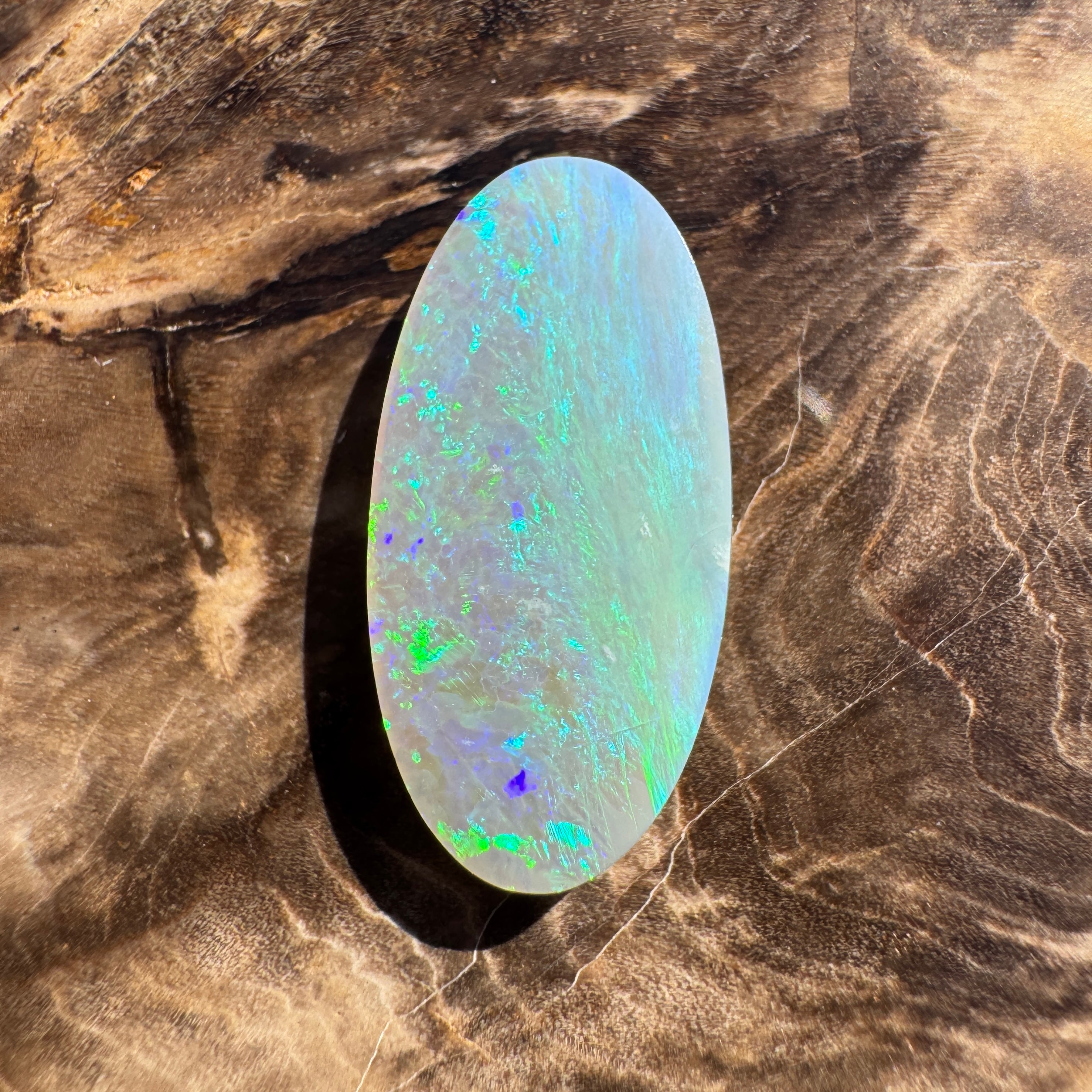 4.8ct Lightning Ridge Semi Black | Solid Australian Opal | Hand-Cut