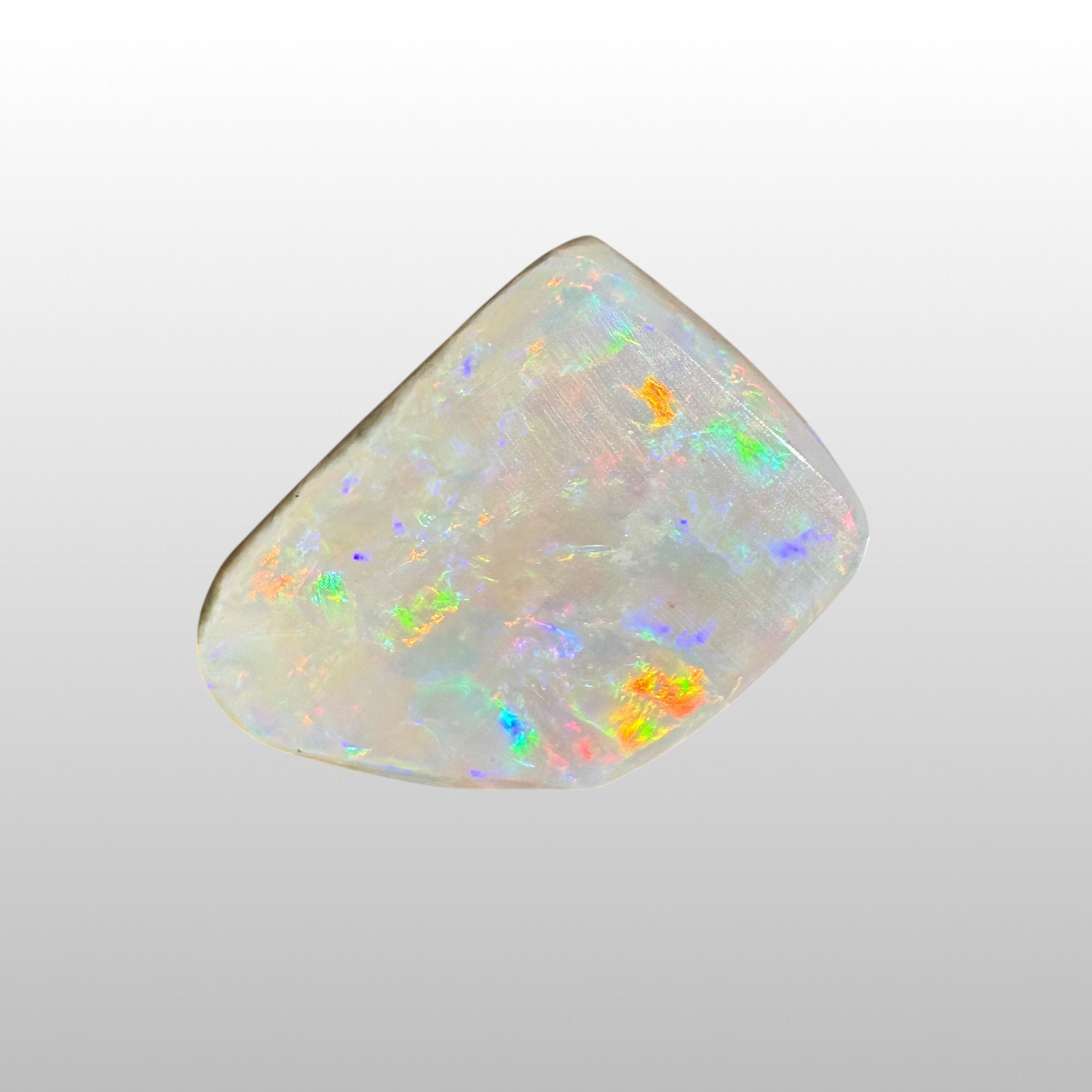 5.6ct Coober Pedy Opal | Belemnite Fossil | Solid Australian Opal | Hand-Cut