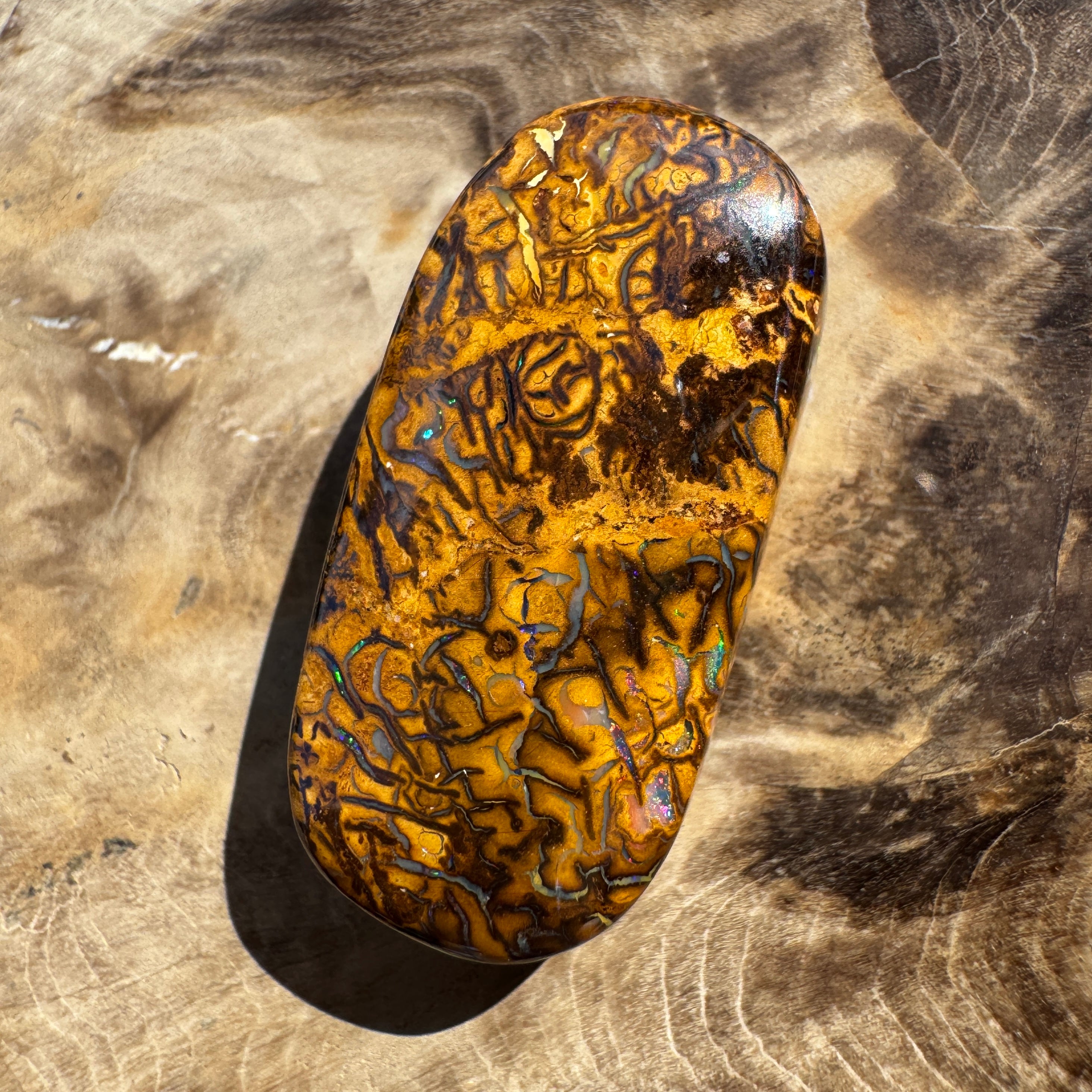 41ct Winton Queensland Boulder Opal | Solid Australian Opal | Hand-Cut