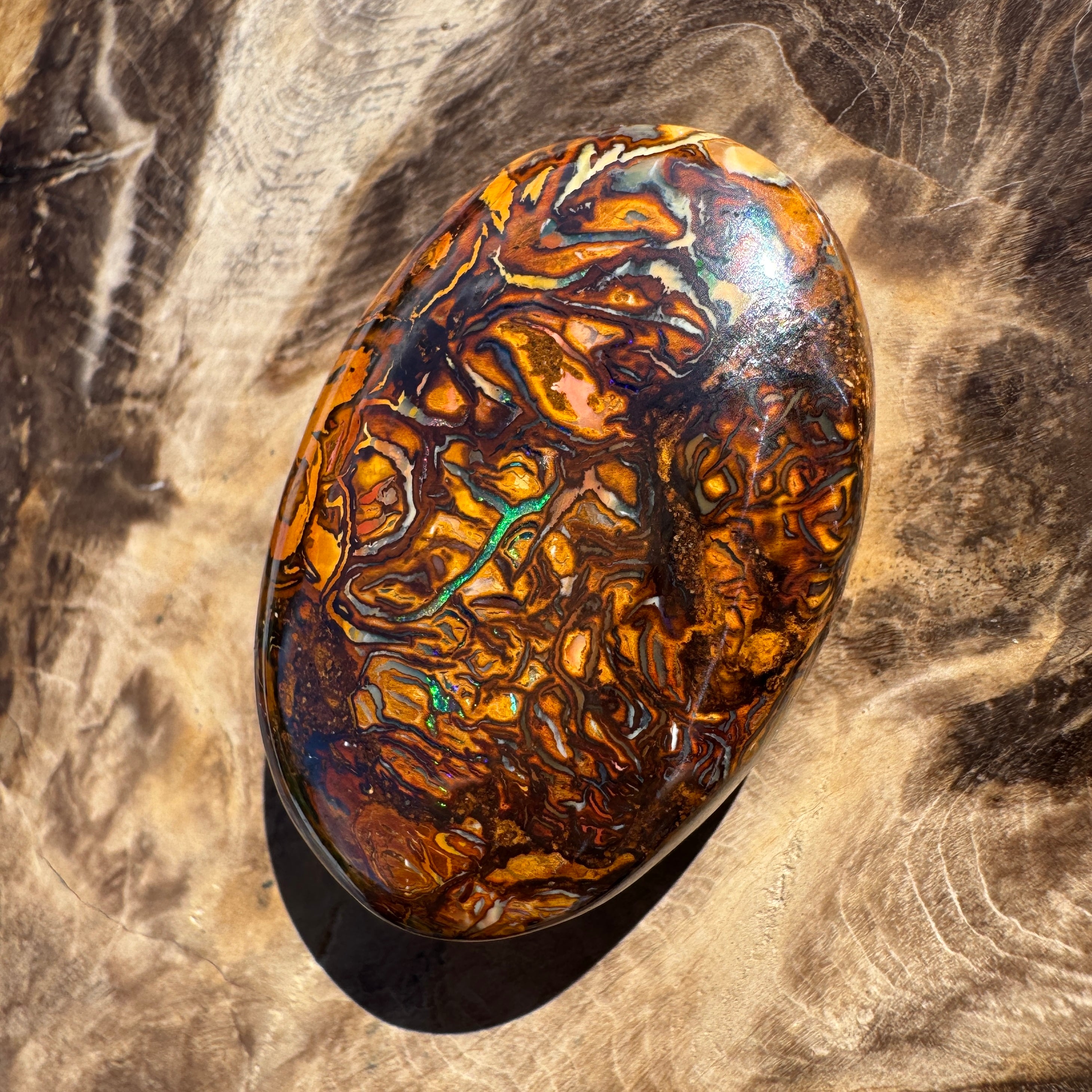 103ct Queensland Boulder Opal | Solid Australian Opal | Hand-Cut