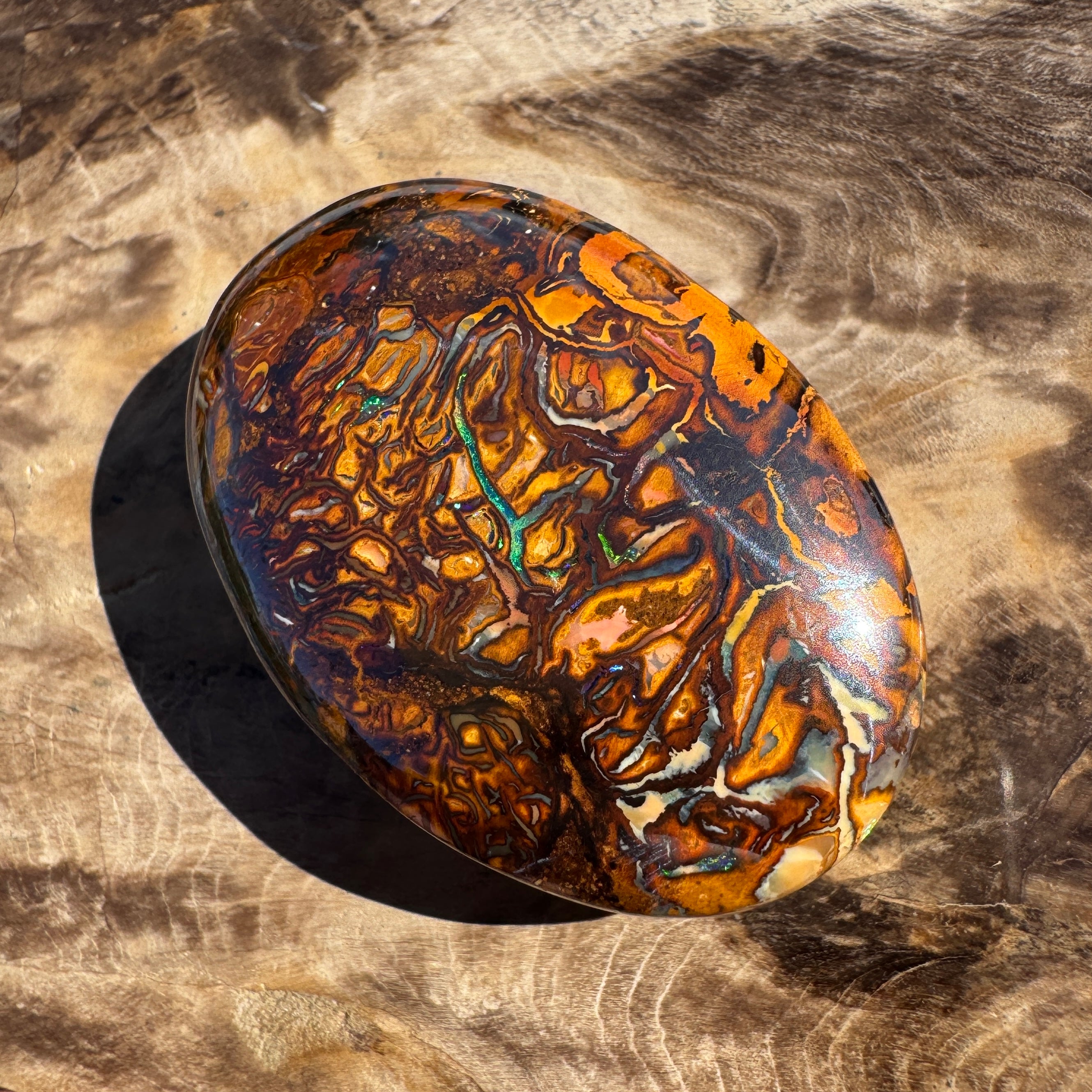 103ct Queensland Boulder Opal | Solid Australian Opal | Hand-Cut