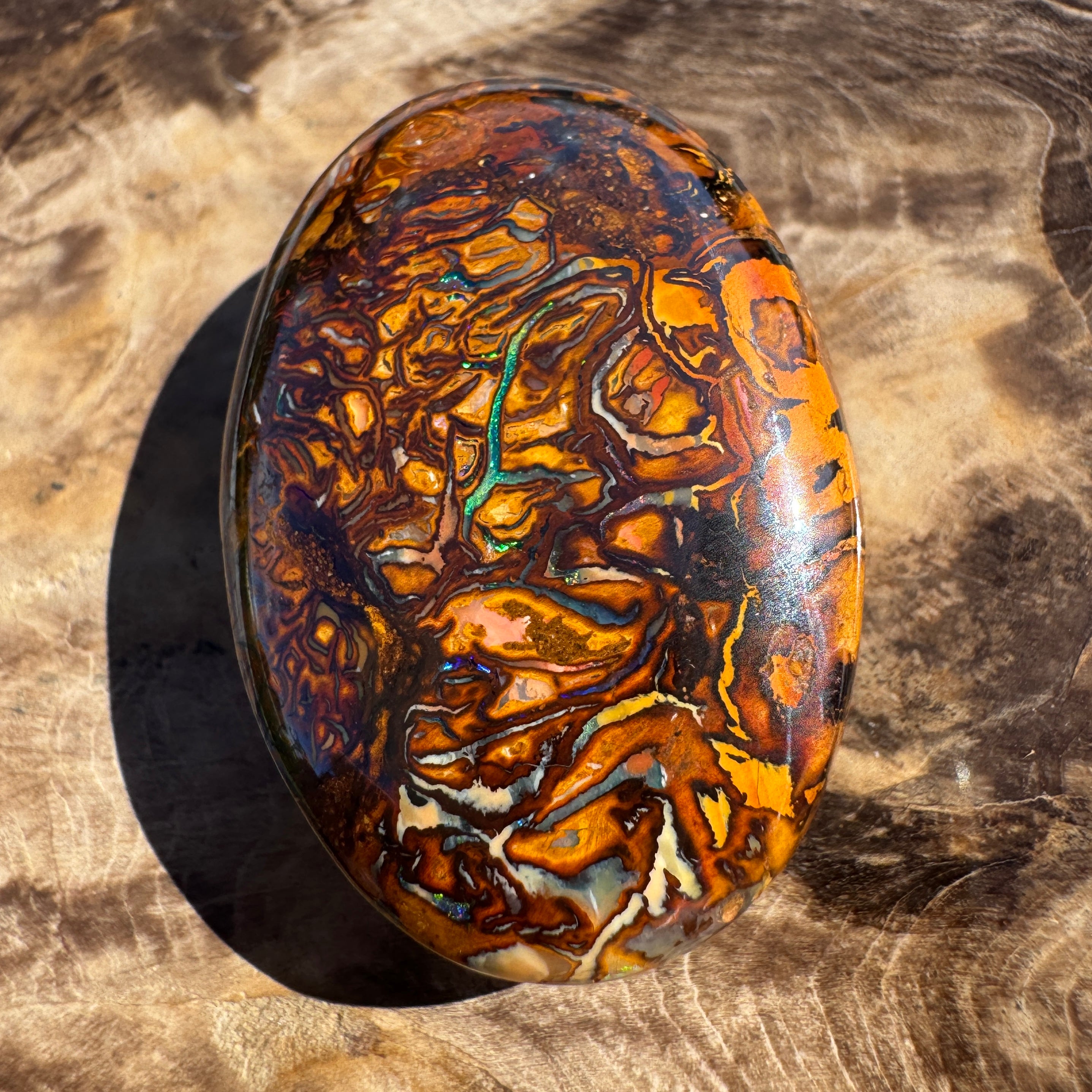 103ct Queensland Boulder Opal | Solid Australian Opal | Hand-Cut