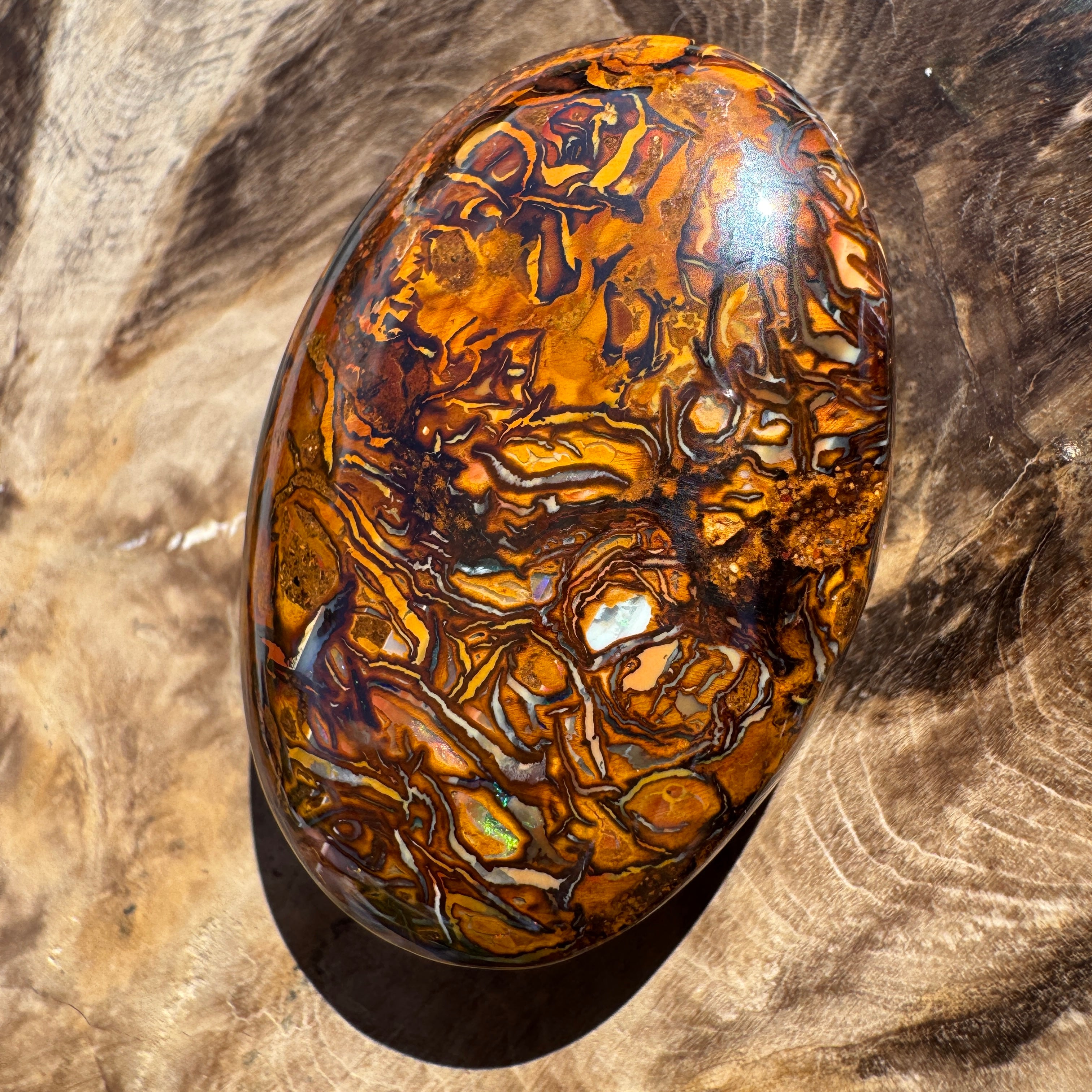 103ct Queensland Boulder Opal | Solid Australian Opal | Hand-Cut