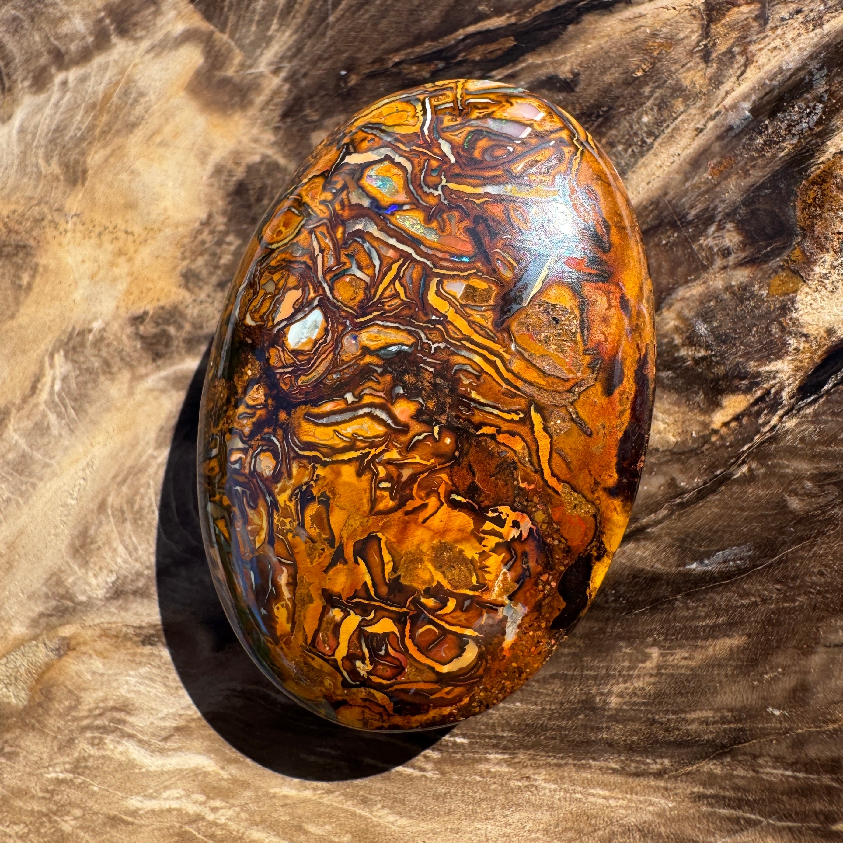 103ct Queensland Boulder Opal | Solid Australian Opal | Hand-Cut
