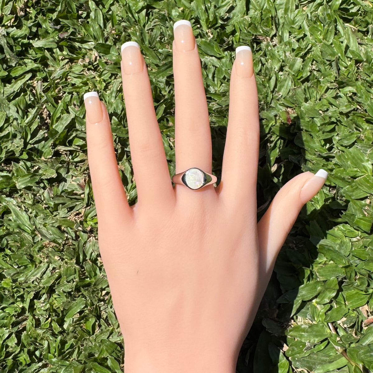 1.2ct Coober Pedy Opal Ring ~ 'Wilsons Prom Spectrum' | 925 Sterling Silver | Solid Australian Opal