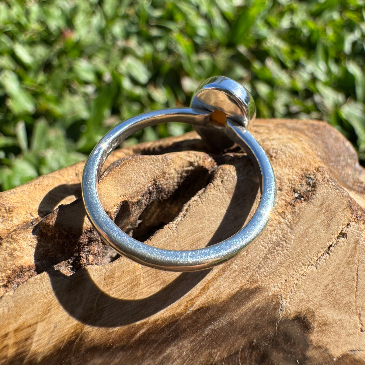 0.8ct Lightning Ridge Opal Ring ~ 'Lesueur Wildflower' | 925 Sterling Silver | Solid Australian Opal
