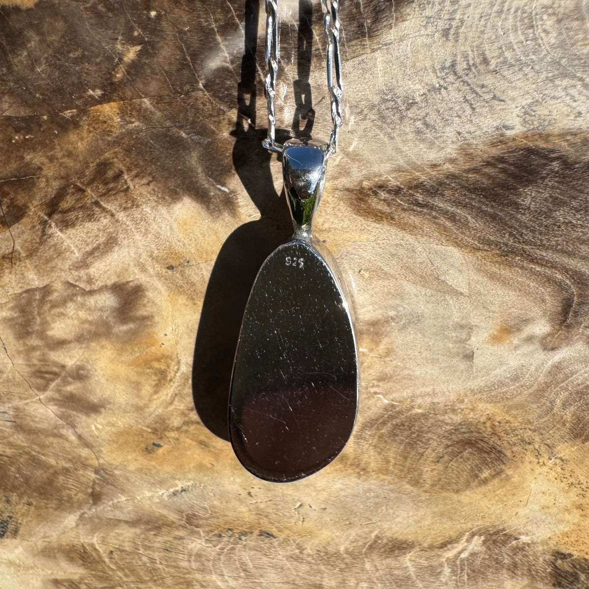 4.2ct Coober Pedy Opal Pendant Necklace ~ 'Painted Cliffs Palette' | 925 Sterling Silver | Solid Australian Opal