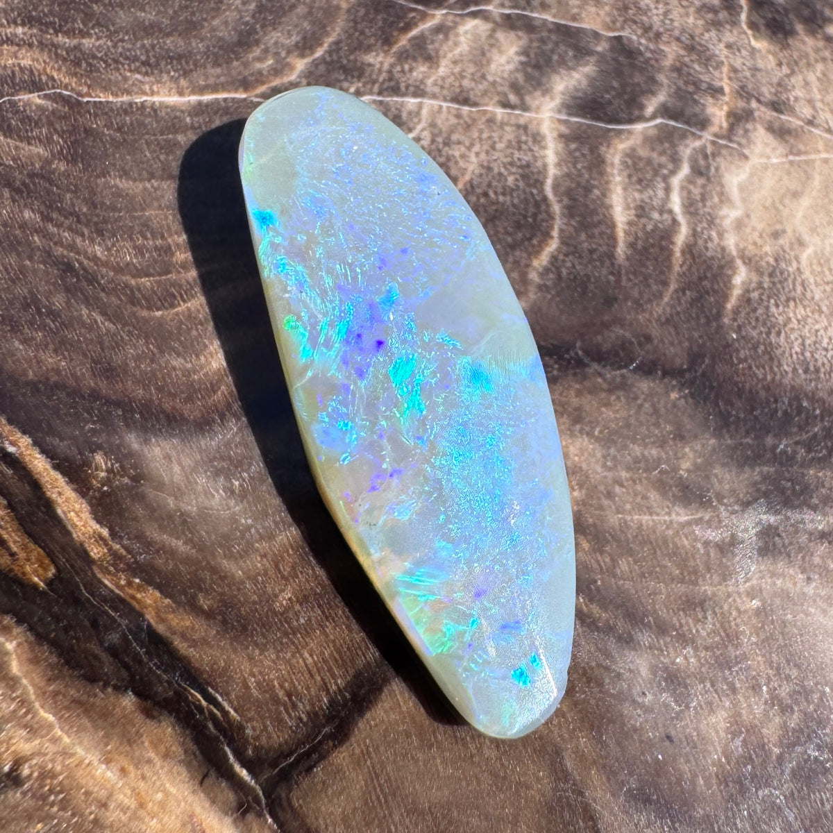 2.5ct Lightning Ridge Semi Black Opal | Solid Australian Opal | Hand-Cut