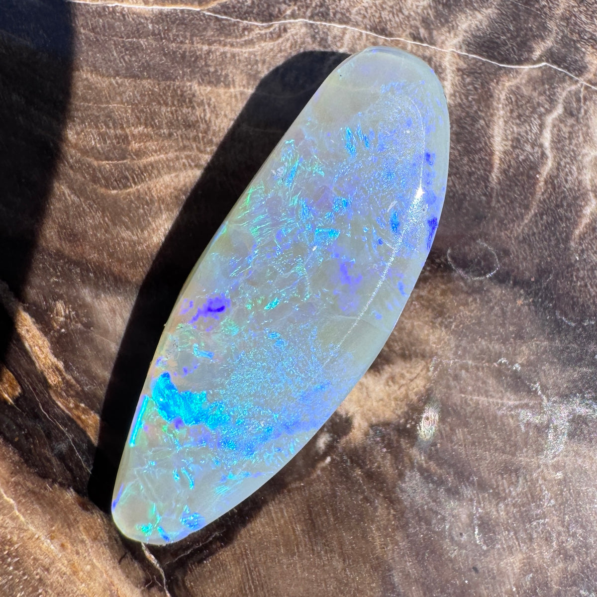 2.5ct Lightning Ridge Semi Black Opal | Solid Australian Opal | Hand-Cut