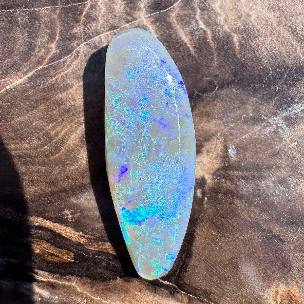 2.5ct Lightning Ridge Semi Black Opal | Solid Australian Opal | Hand-Cut