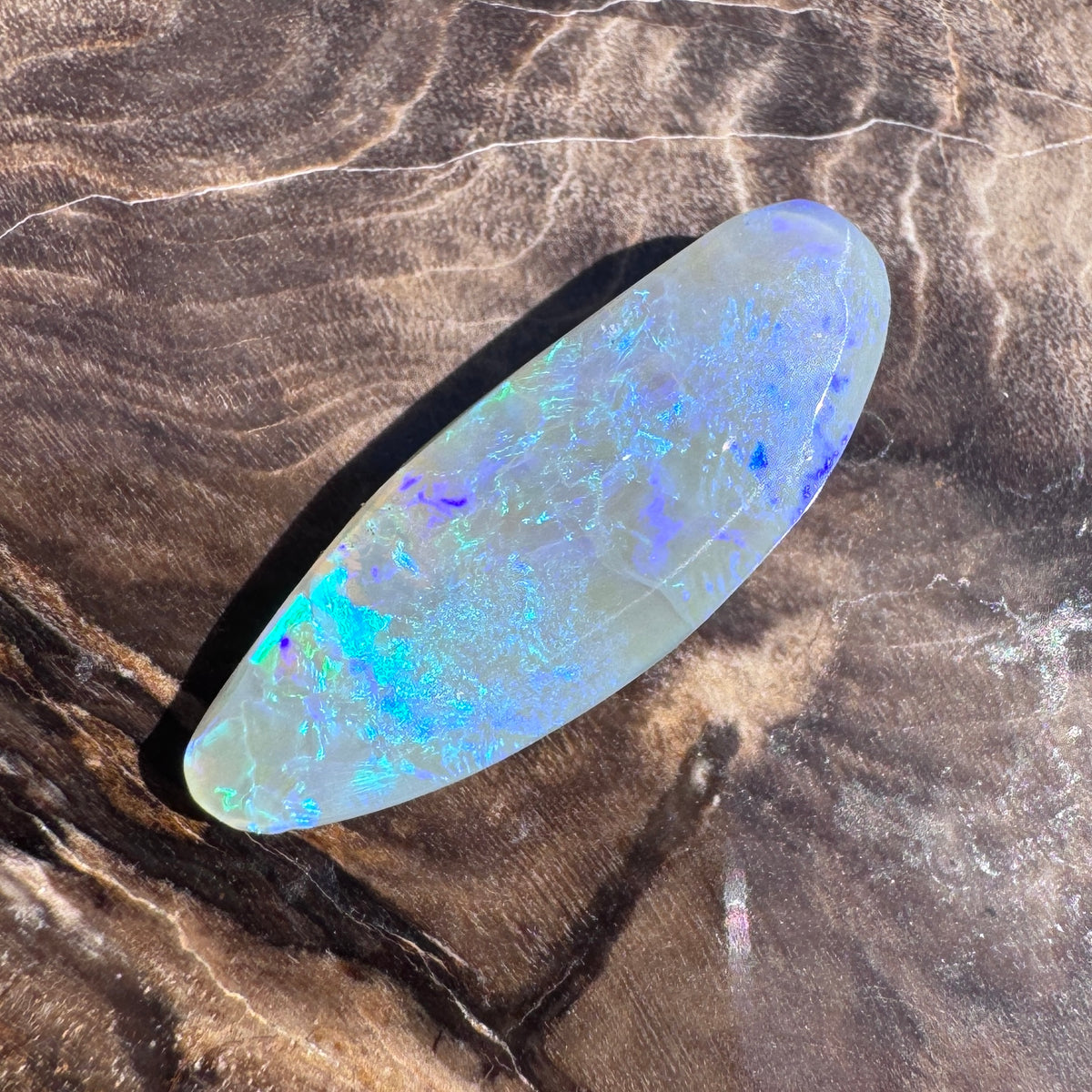 2.5ct Lightning Ridge Semi Black Opal | Solid Australian Opal | Hand-Cut