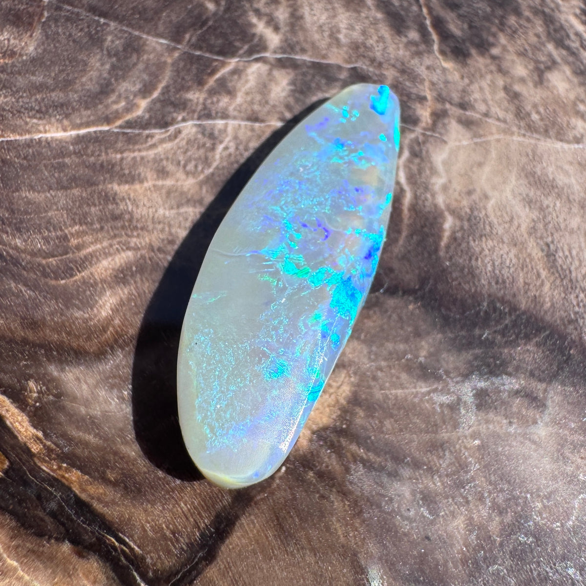 2.5ct Lightning Ridge Semi Black Opal | Solid Australian Opal | Hand-Cut