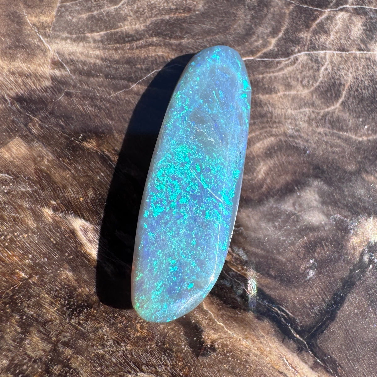 2.7ct Lightning Ridge Semi Black Opal | Solid Australian Opal | Hand-Cut