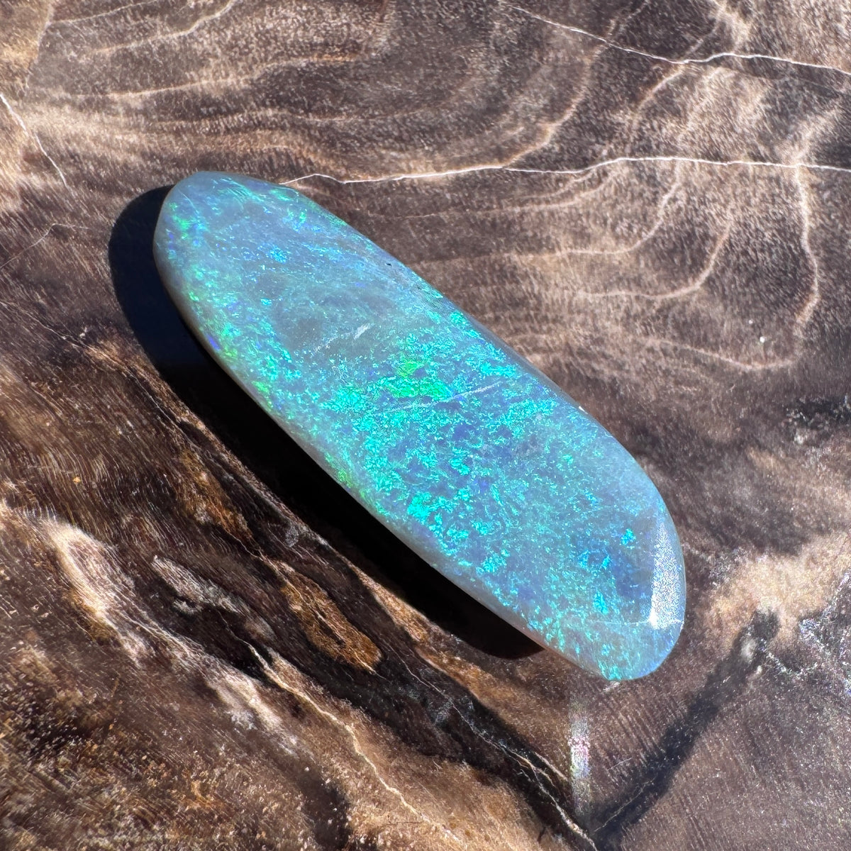 2.7ct Lightning Ridge Semi Black Opal | Solid Australian Opal | Hand-Cut