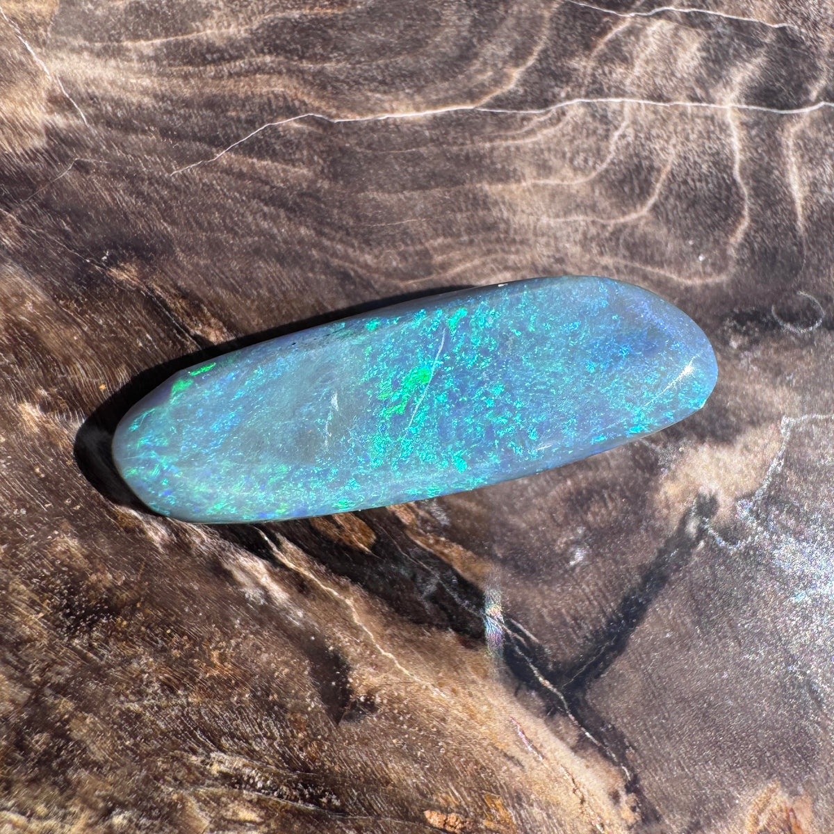 2.7ct Lightning Ridge Semi Black Opal | Solid Australian Opal | Hand-Cut
