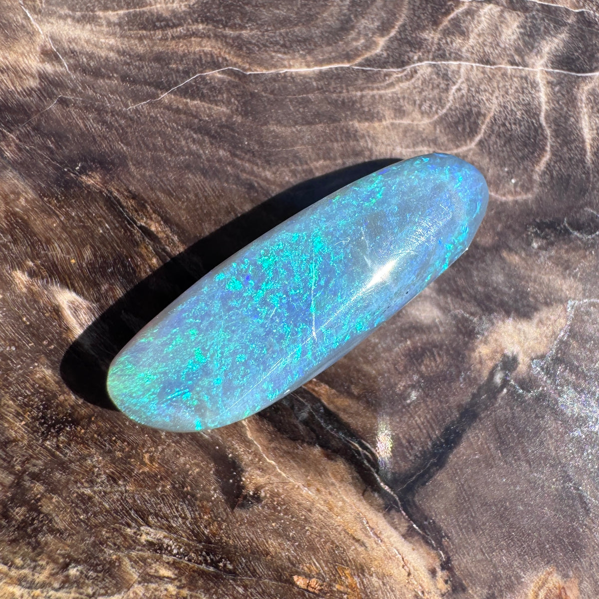 2.7ct Lightning Ridge Semi Black Opal | Solid Australian Opal | Hand-Cut