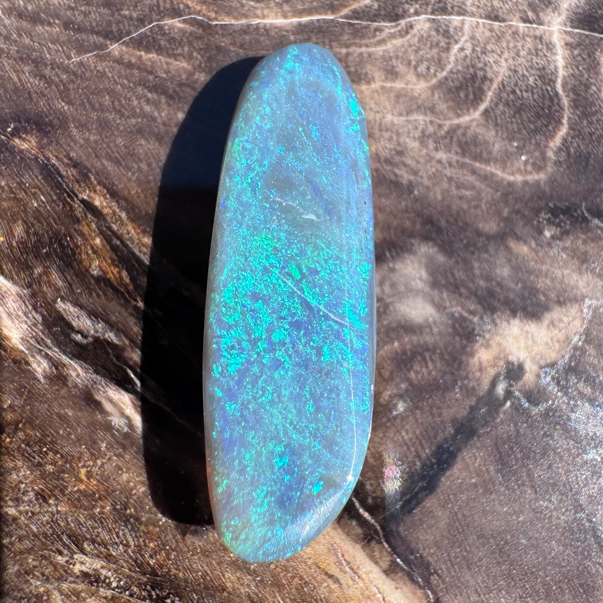 2.7ct Lightning Ridge Semi Black Opal | Solid Australian Opal | Hand-Cut