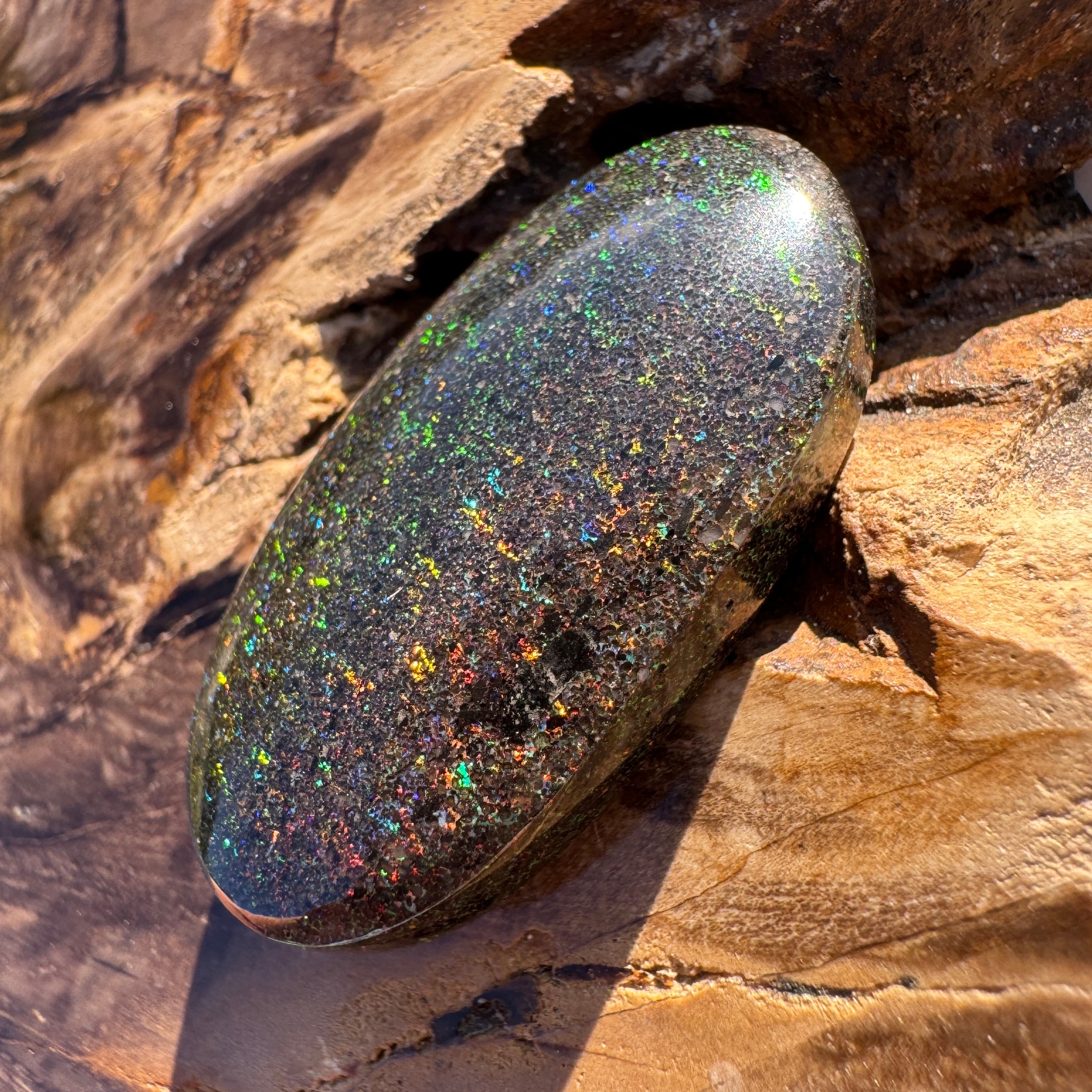 32.3ct Andamooka Matrix Opal | Solid Australian Opal | Hand-Cut