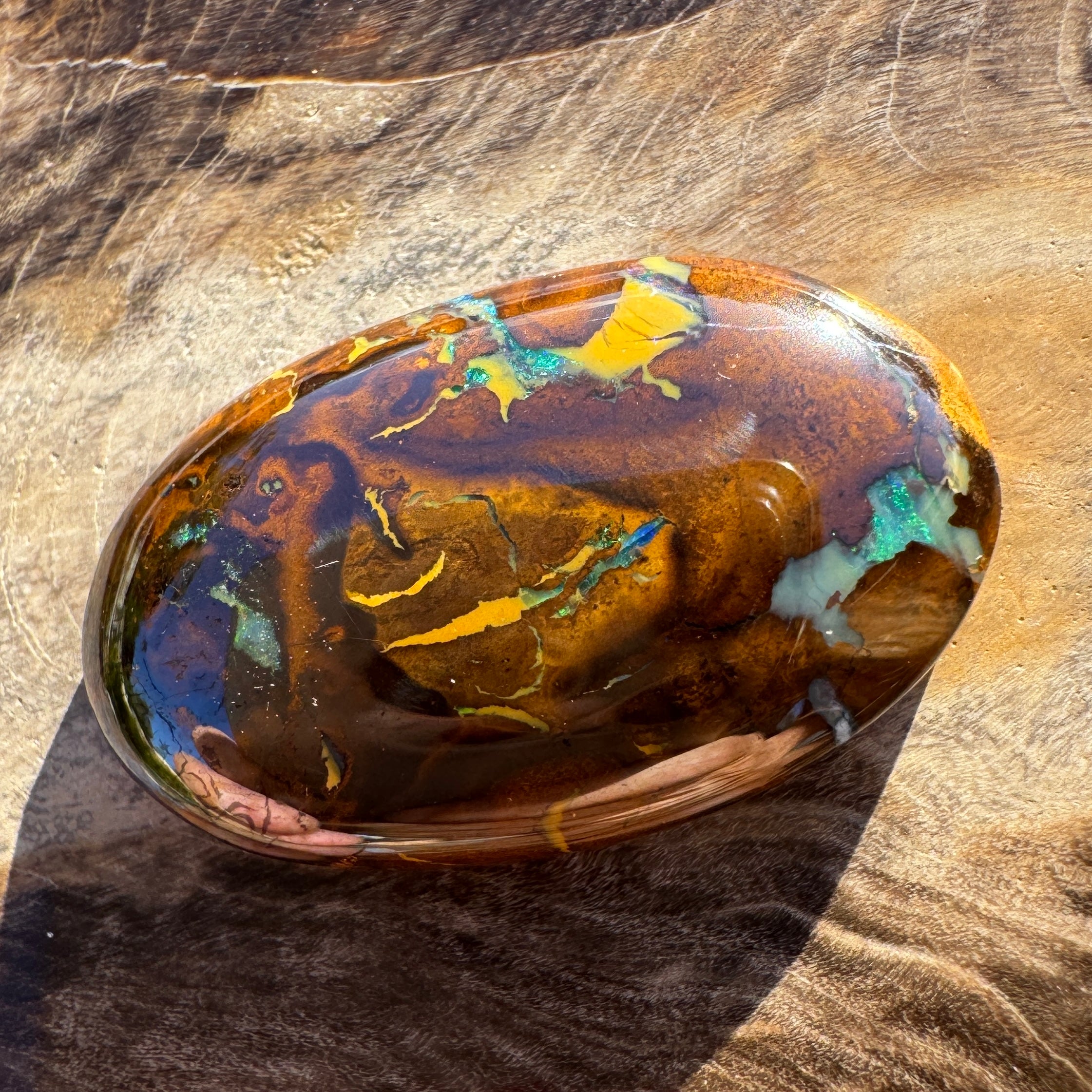 17.4ct Queensland Boulder Opal | Solid Australian Opal | Hand-Cut