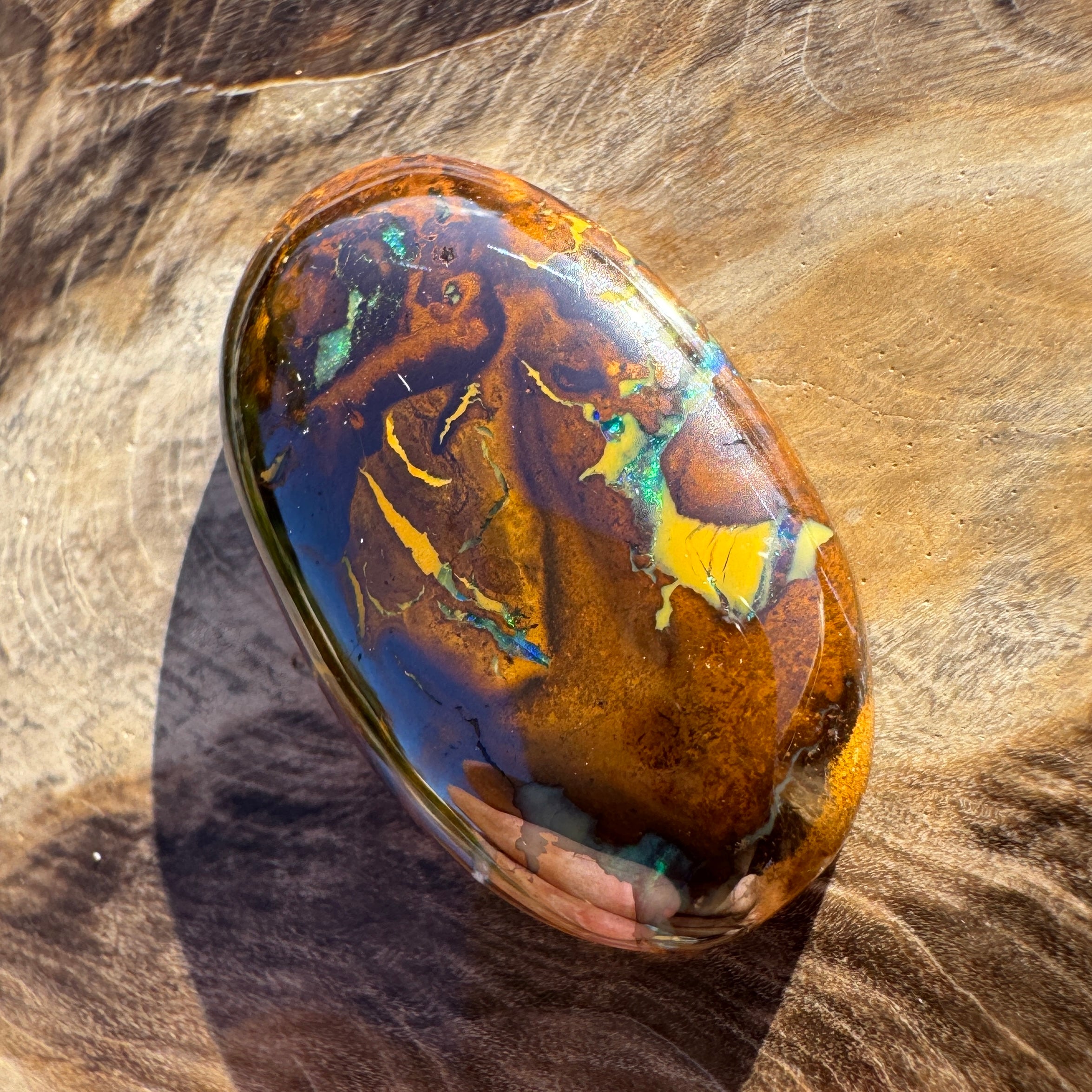 17.4ct Queensland Boulder Opal | Solid Australian Opal | Hand-Cut