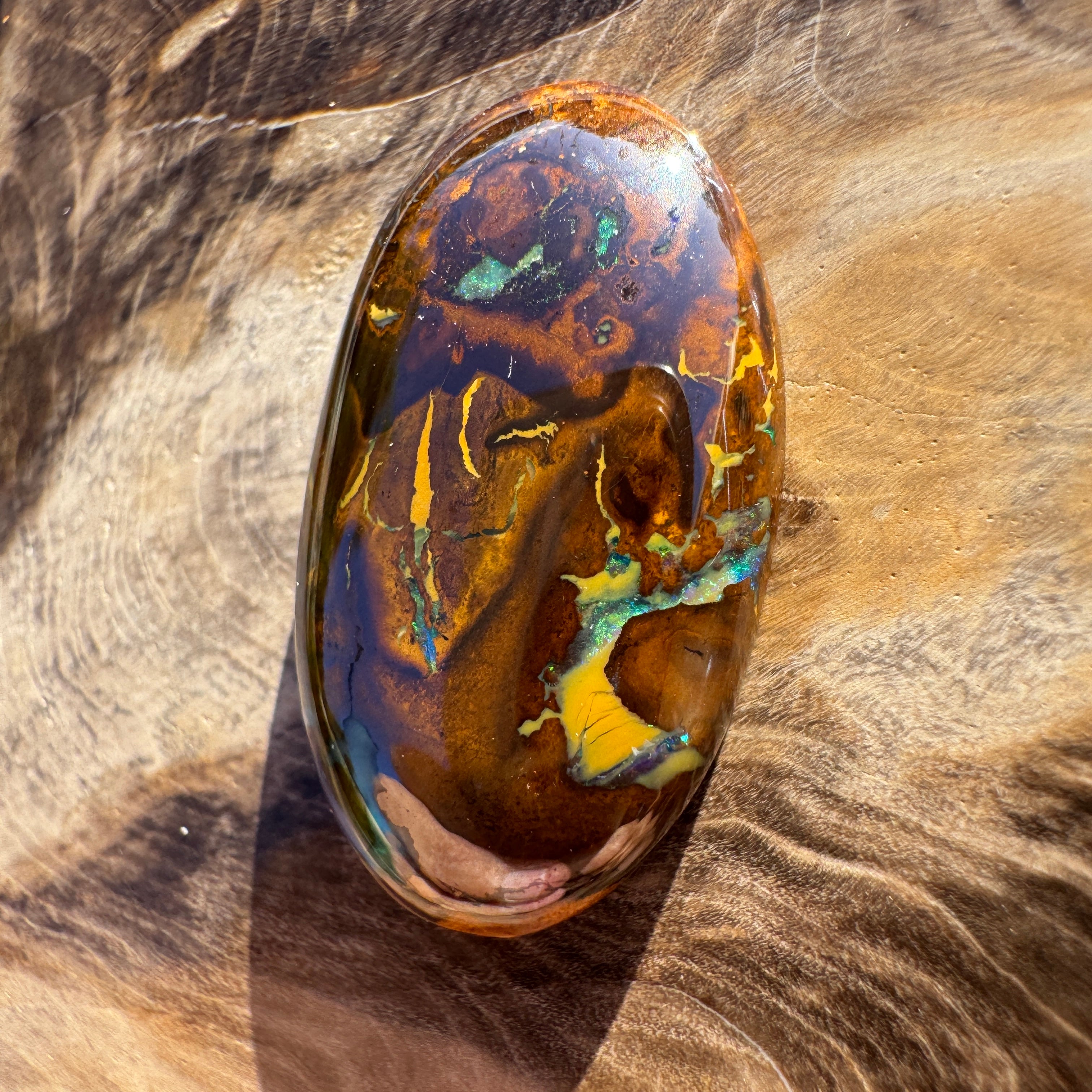 17.4ct Queensland Boulder Opal | Solid Australian Opal | Hand-Cut