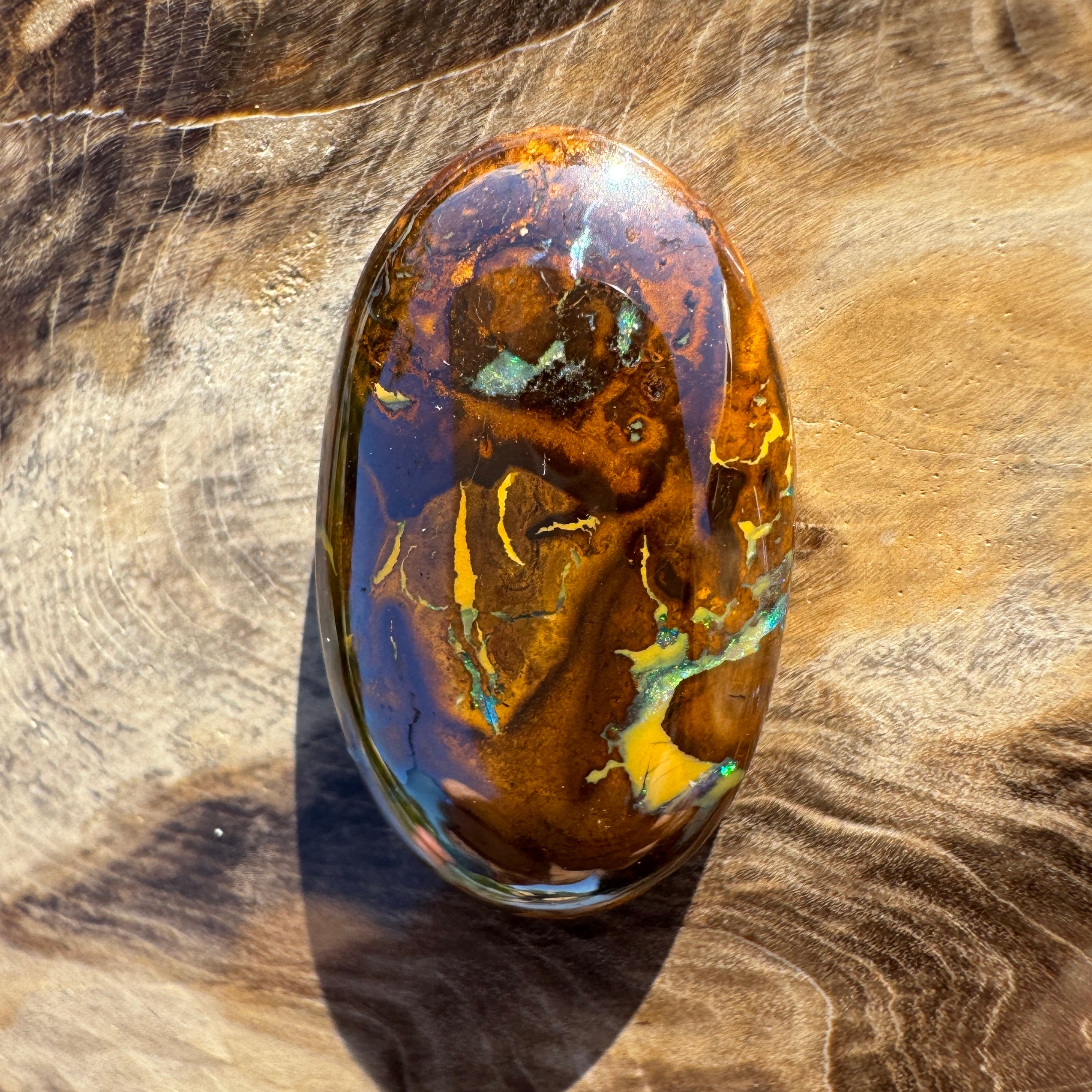 17.4ct Queensland Boulder Opal | Solid Australian Opal | Hand-Cut