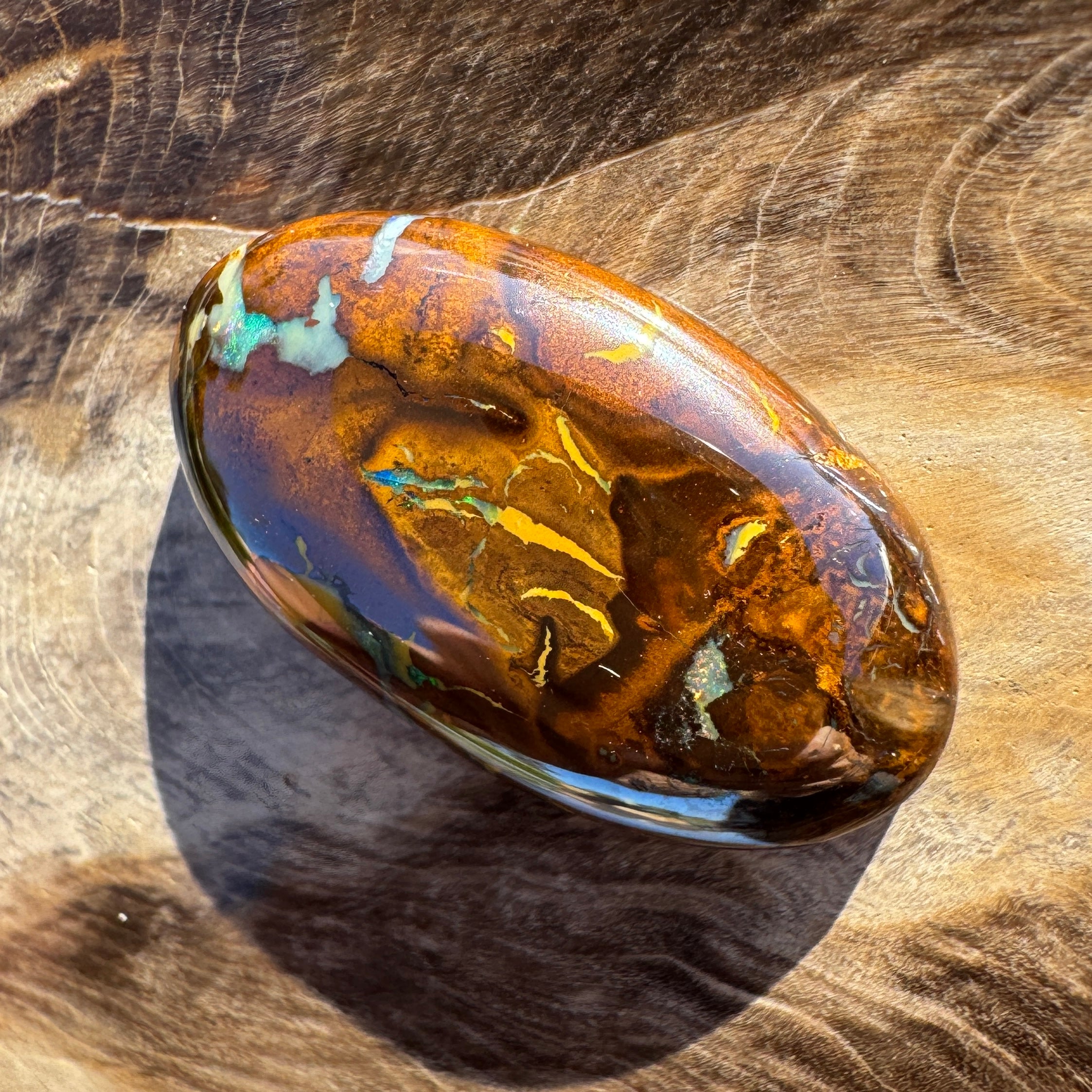 17.4ct Queensland Boulder Opal | Solid Australian Opal | Hand-Cut