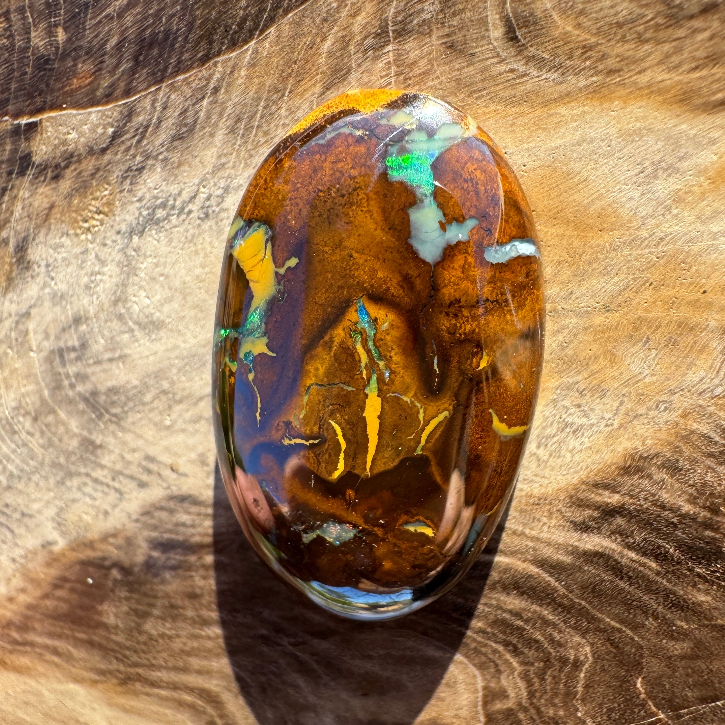 17.4ct Queensland Boulder Opal | Solid Australian Opal | Hand-Cut