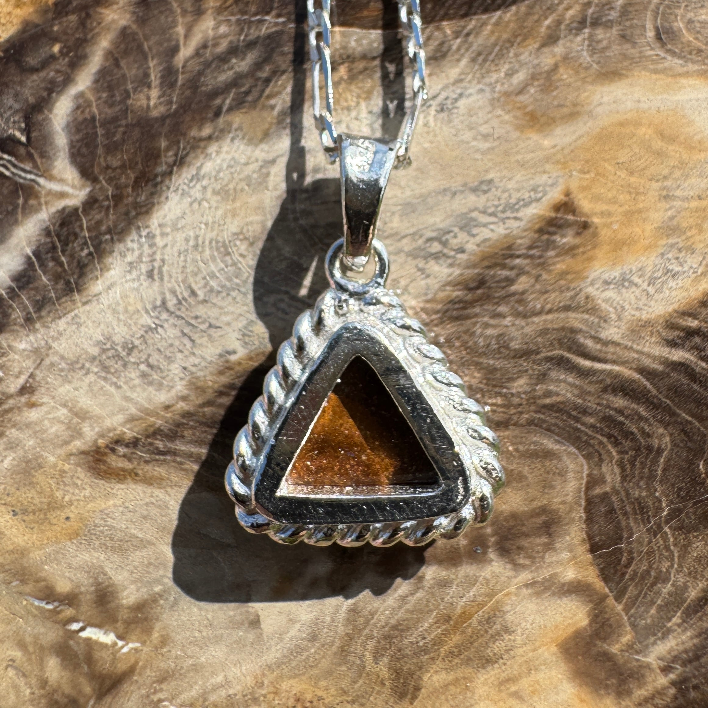 Diamantina Dusk ~ Queensland Boulder Opal 925 Sterling Silver Pendant Necklace