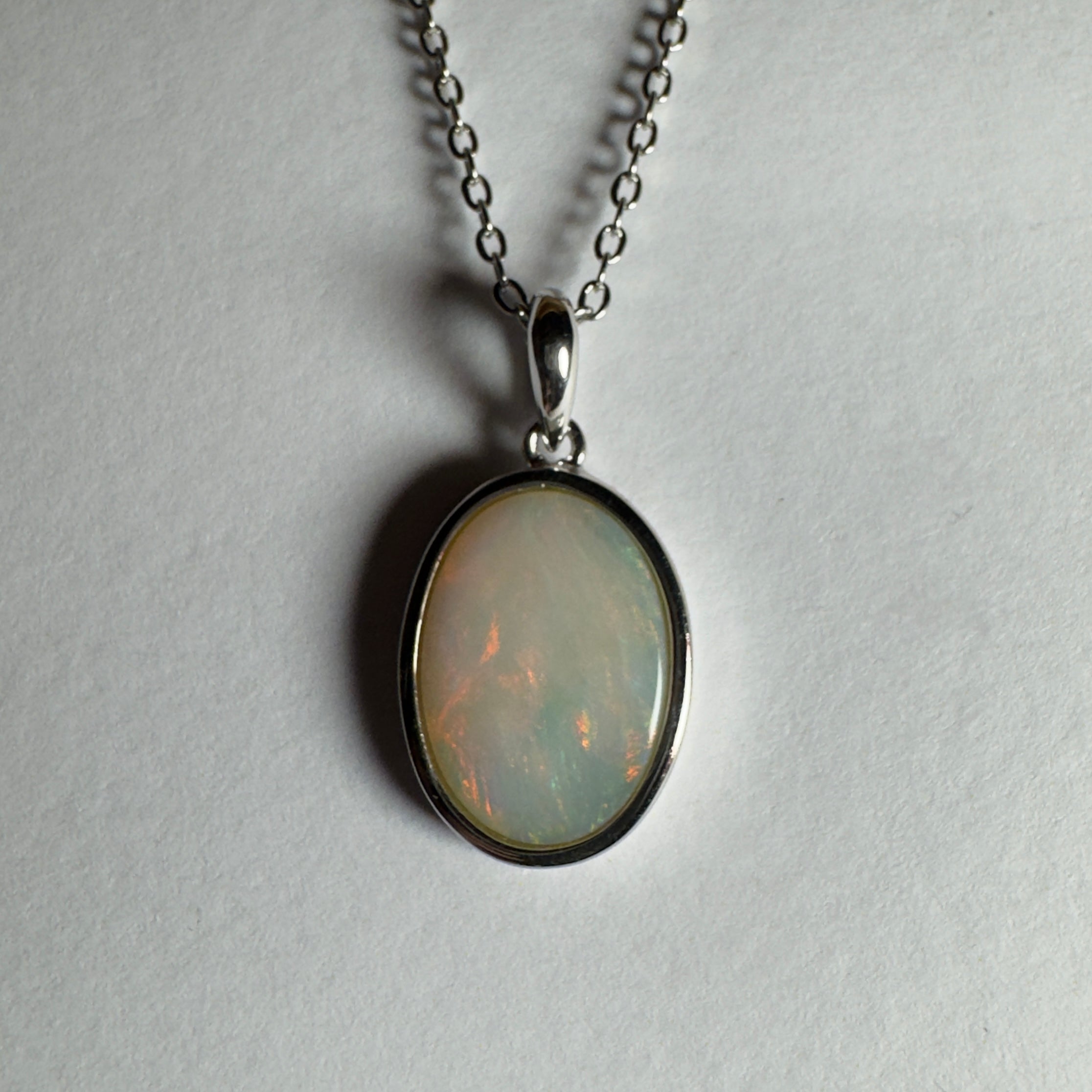 2.9ct Coober Pedy Opal Pendant Necklace ~ 'Karijini Sun' | 925 Sterling Silver | Solid Australian Opal