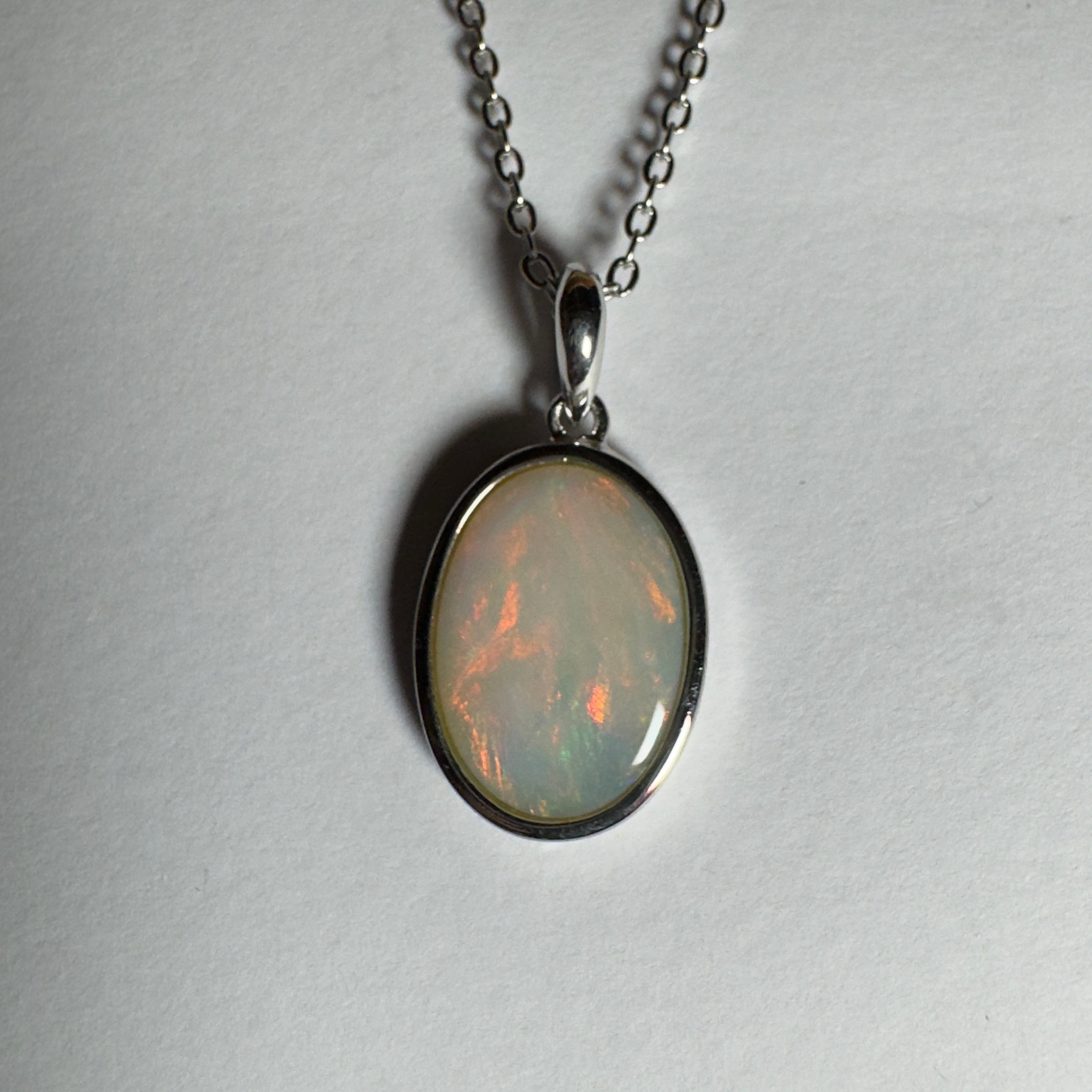 2.9ct Coober Pedy Opal Pendant Necklace ~ 'Karijini Sun' | 925 Sterling Silver | Solid Australian Opal