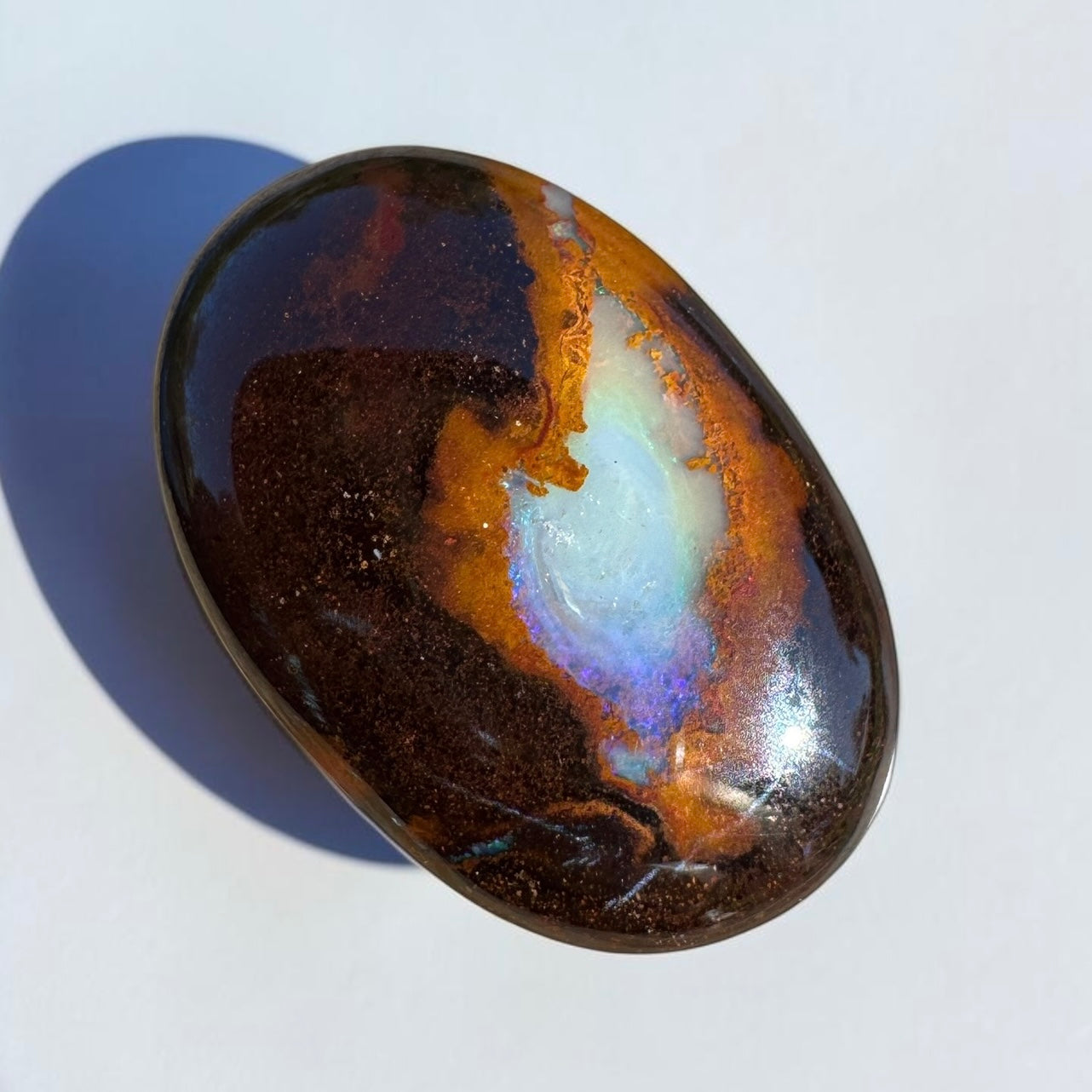 17ct Queensland Boulder Opal | Solid Australian Opal | Hand-Cut