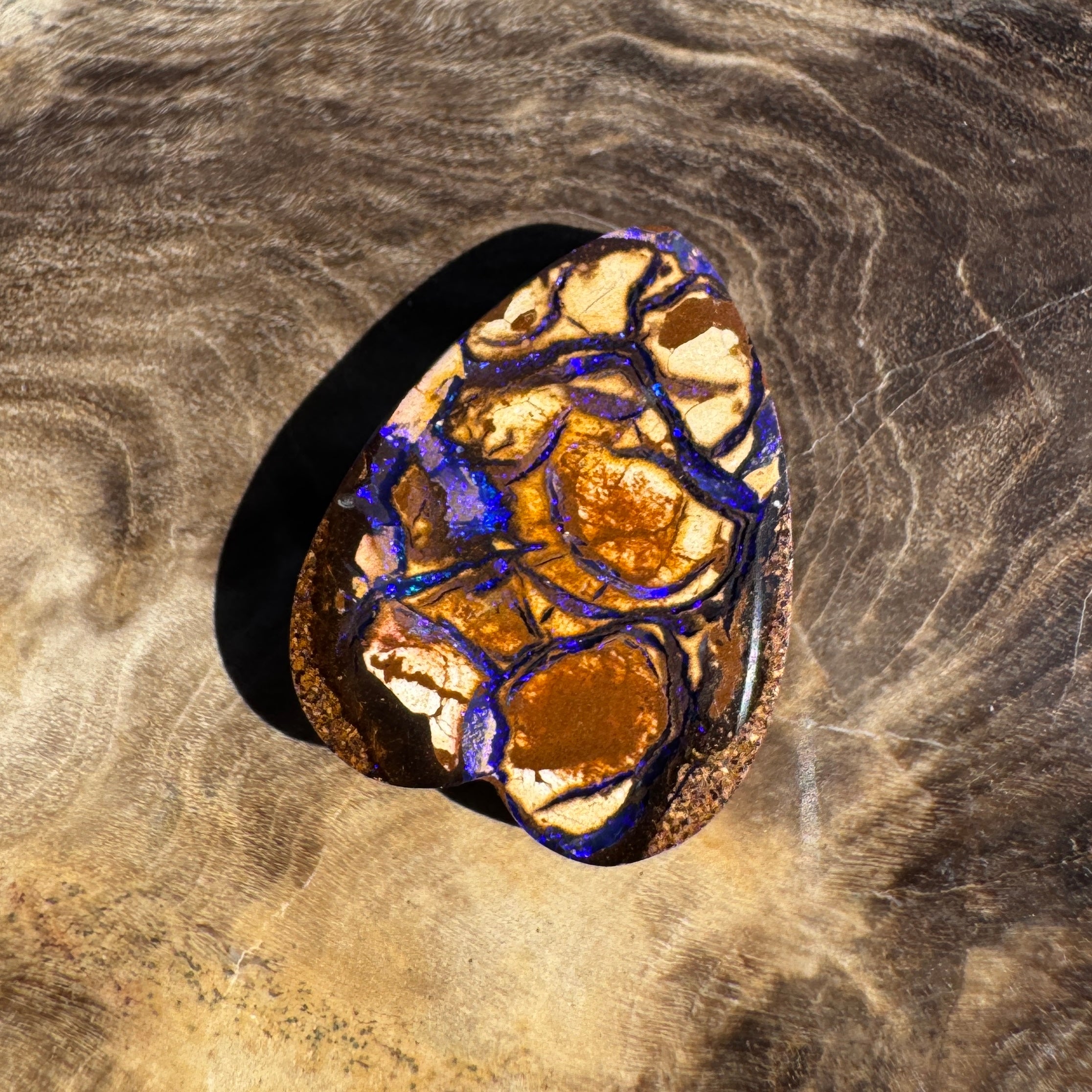 5ct Queensland Boulder Opal | Solid Australian Opal | Hand-Cut