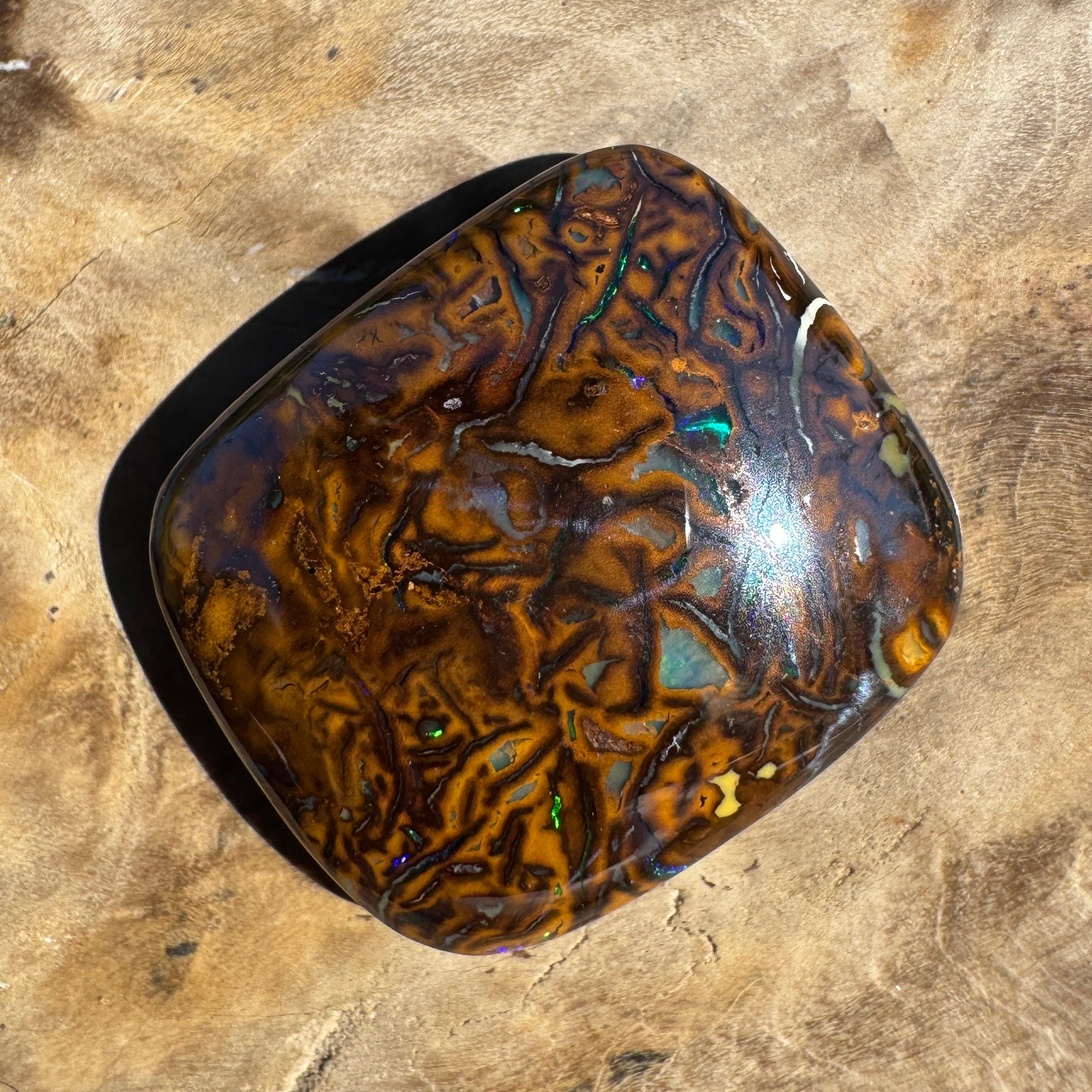 18ct Queensland Boulder Opal | Solid Australian Opal | Hand-Cut