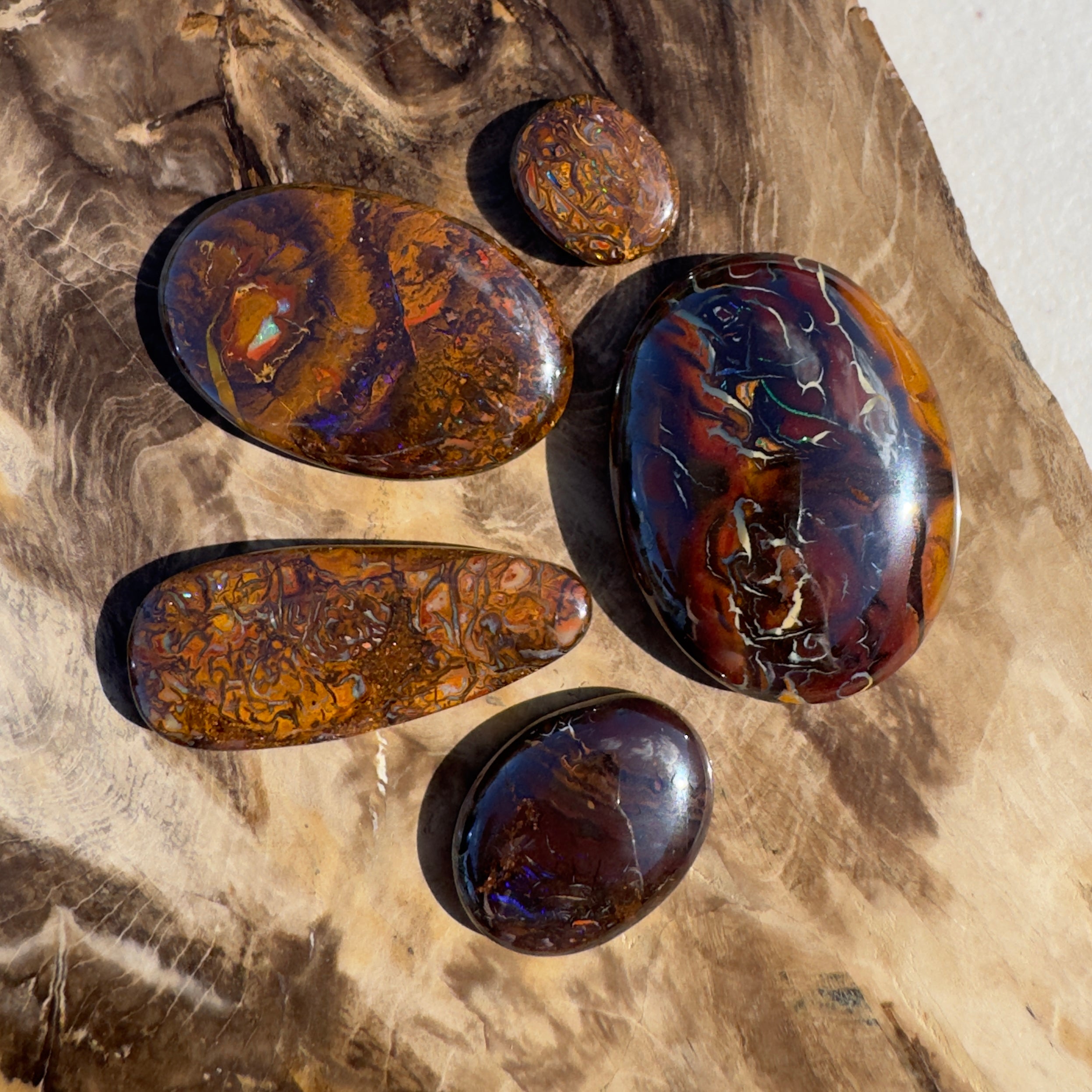 225ct Queensland Boulder Opal Parcel | Solid Australian Opal