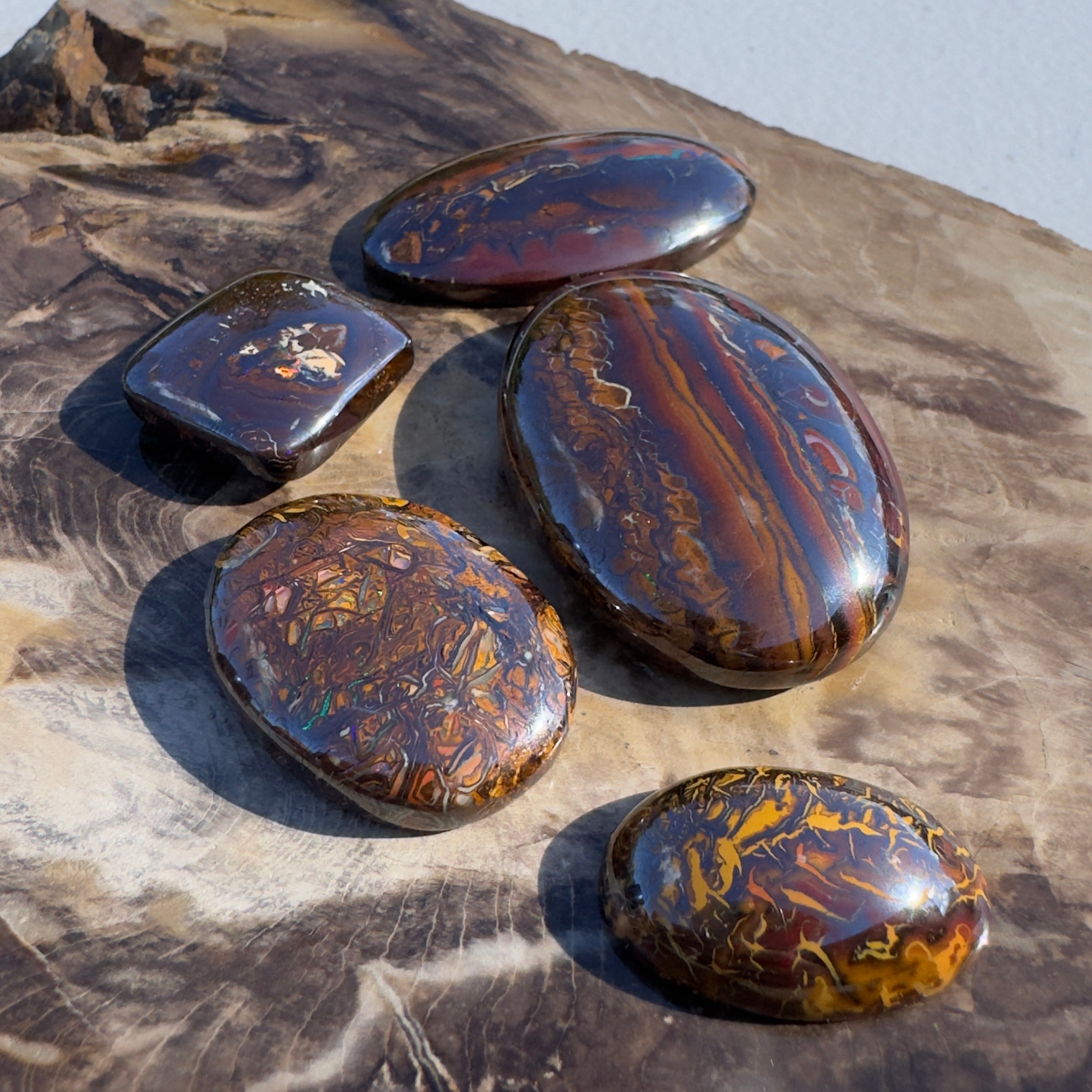 299ct Queensland Boulder Opal Parcel | Solid Australian Opal