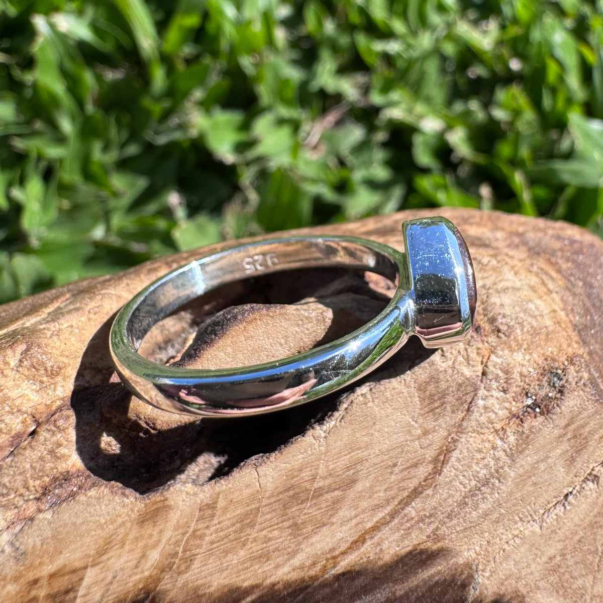 2ct Queensland Opal Ring ~ 'Carnarvon Gorge Greens' | 925 Sterling Silver | Solid Australian Opal