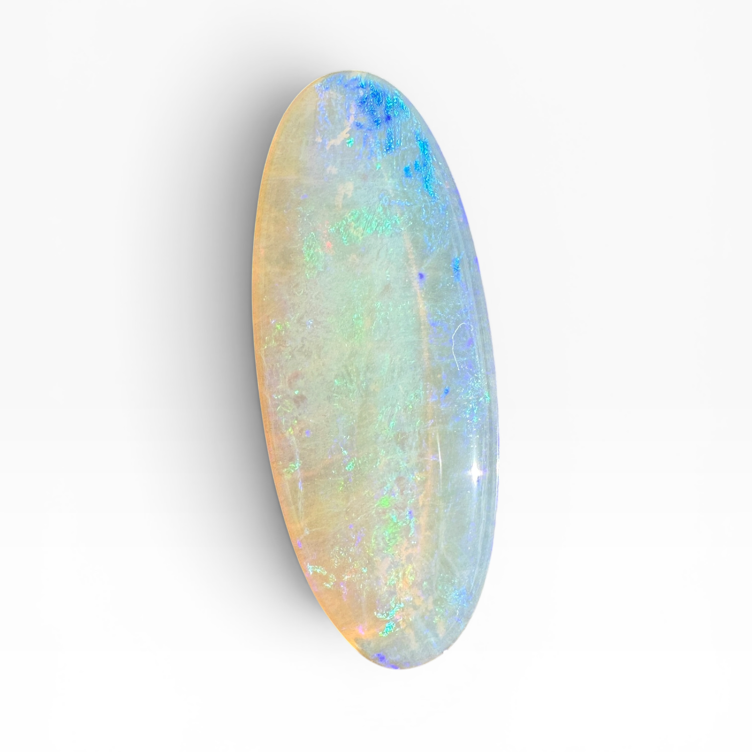 5.8ct Lightning Ridge Crystal Opal | Solid Australian Opal | Hand-Cut