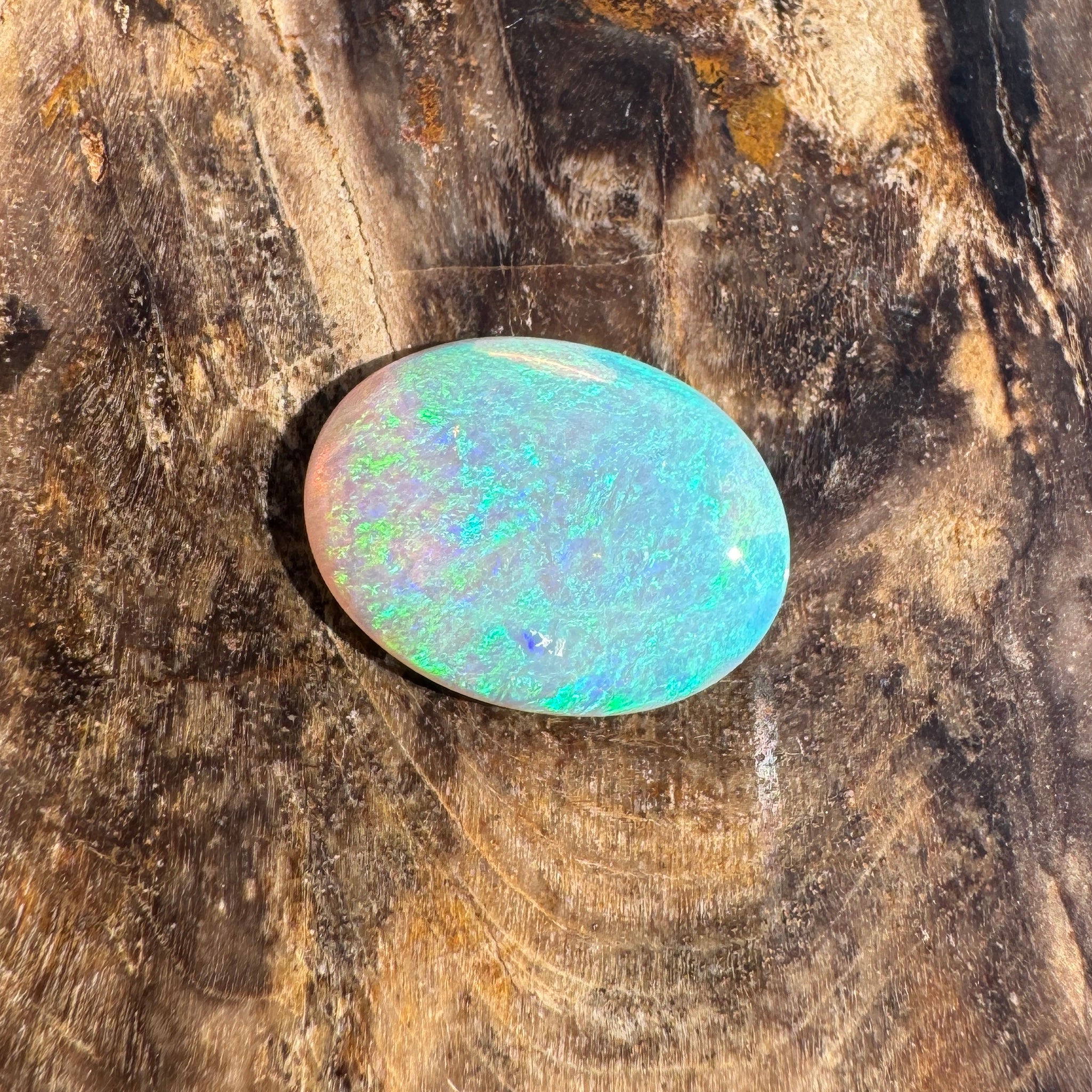 1.6ct Lightning Ridge Dark Crystal Opal | Solid Australian Opal | Hand-Cut